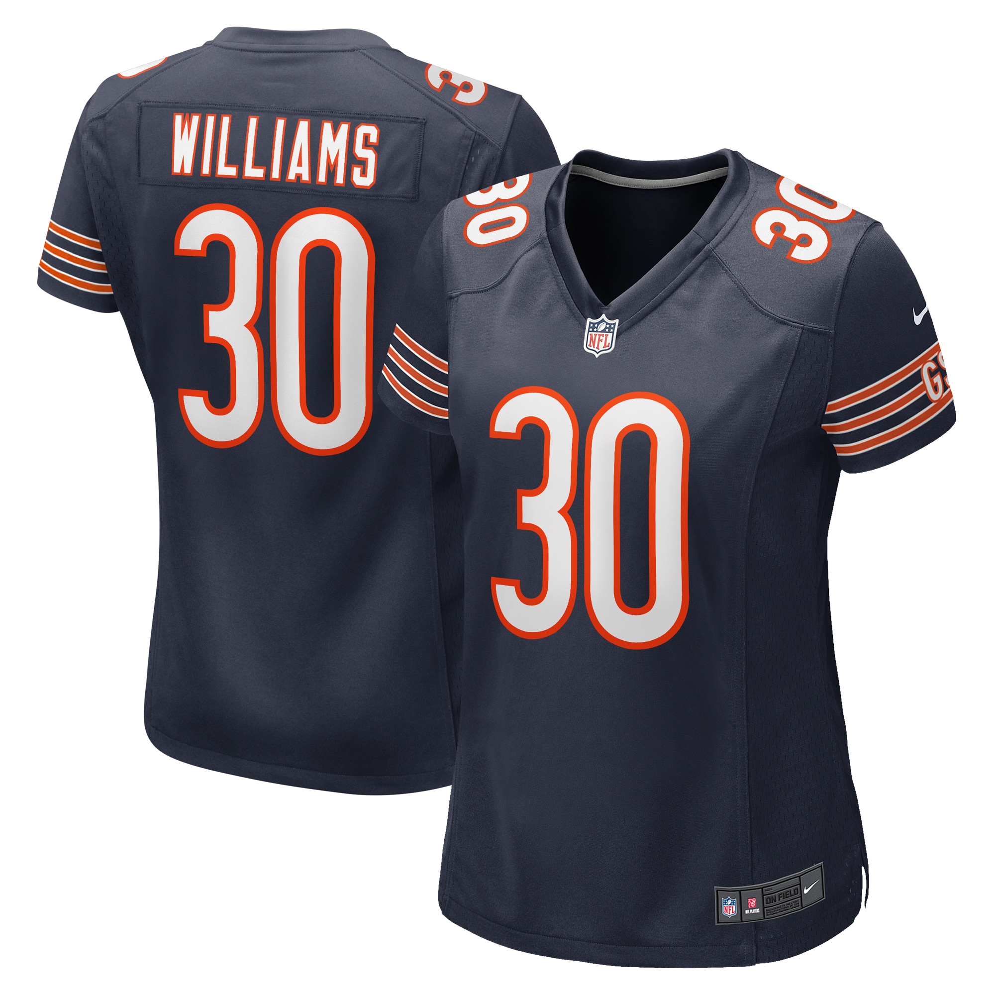 Chicago Bears Joejuan Williams Navy Game NFL Jersey Women's