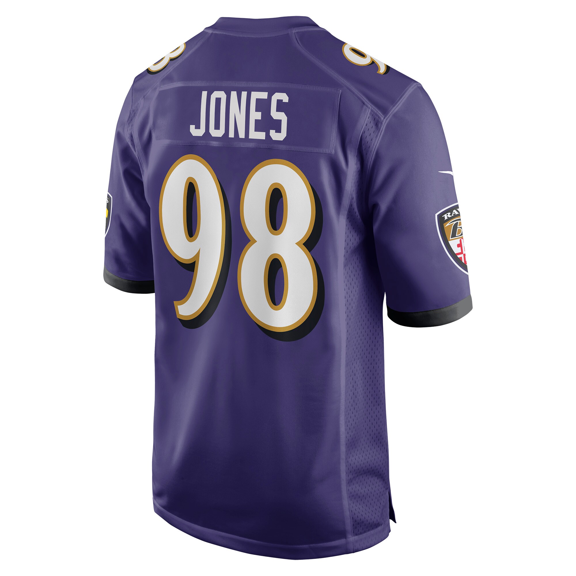 Baltimore Ravens Travis Jones Purple Player Game NFL Jersey Men's