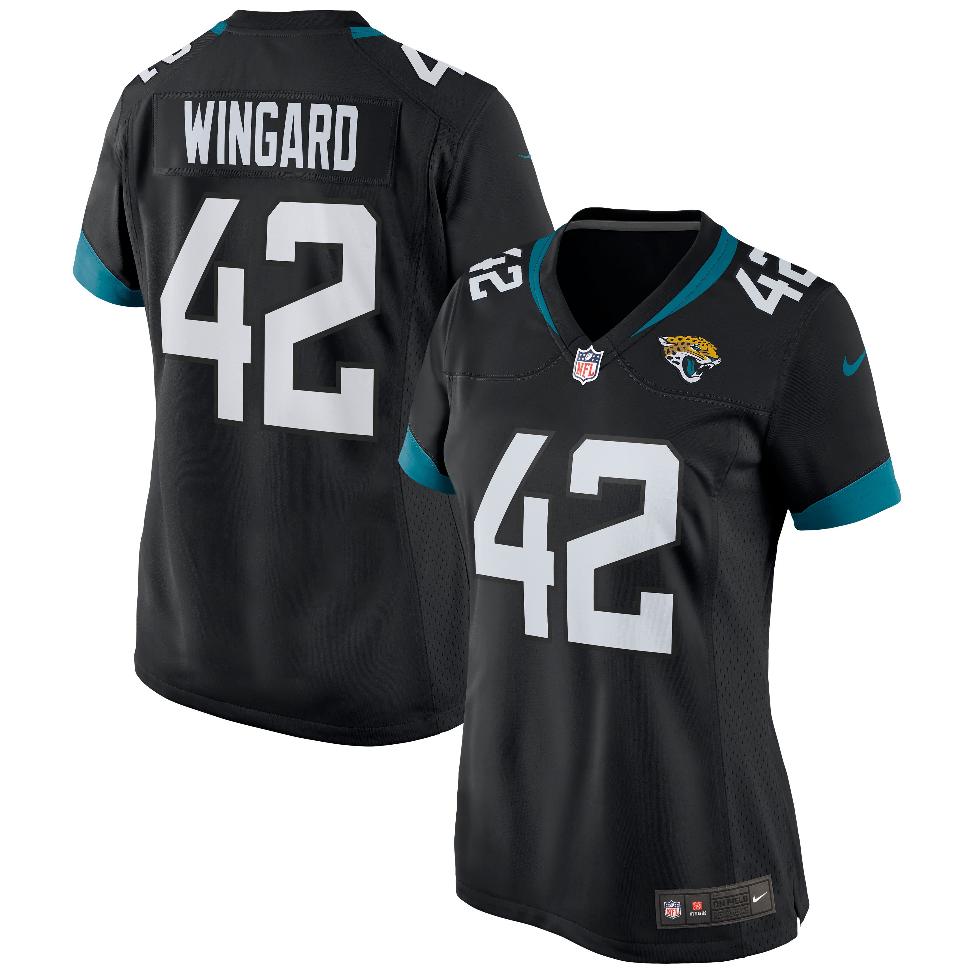 Jacksonville Jaguars Andrew Wingard Black Game NFL Jersey Women's
