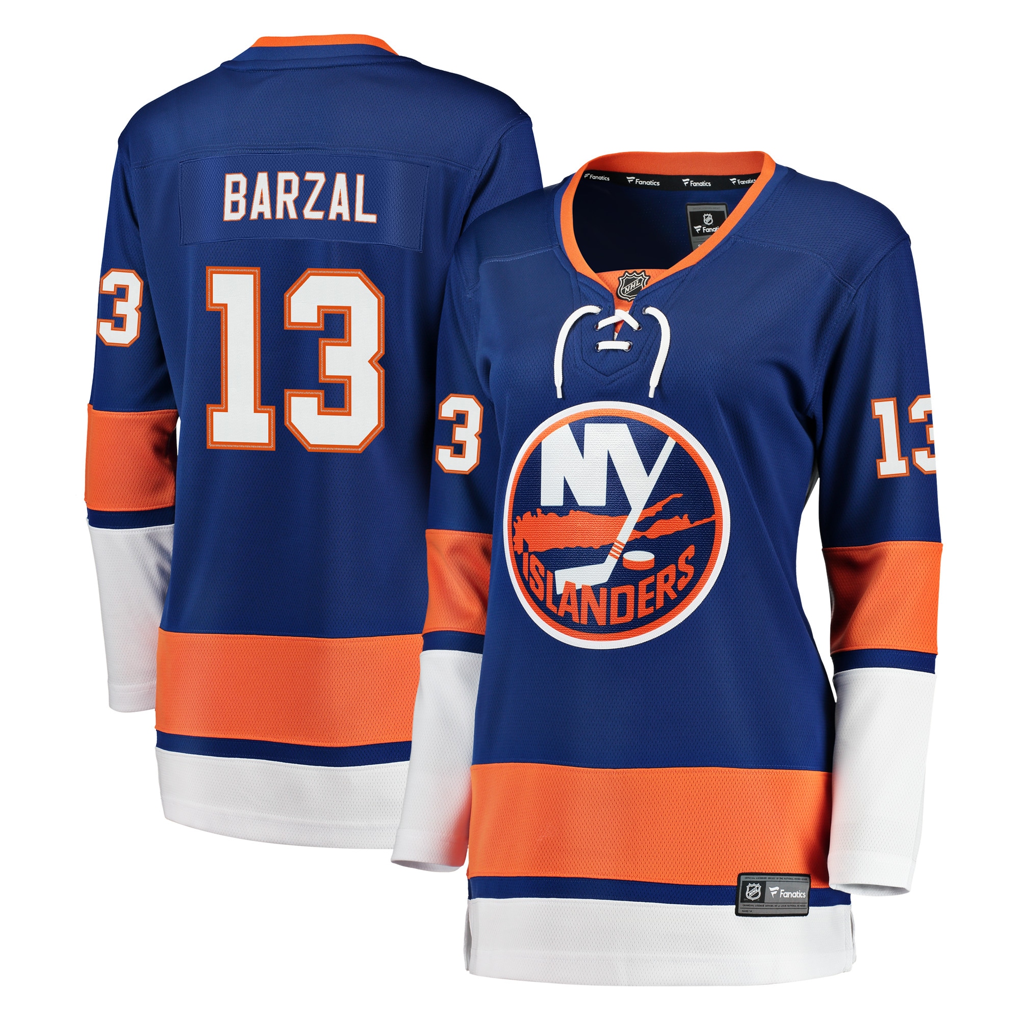 New York Islanders Mathew Barzal Royal Breakaway Player NHL Jersey Women's