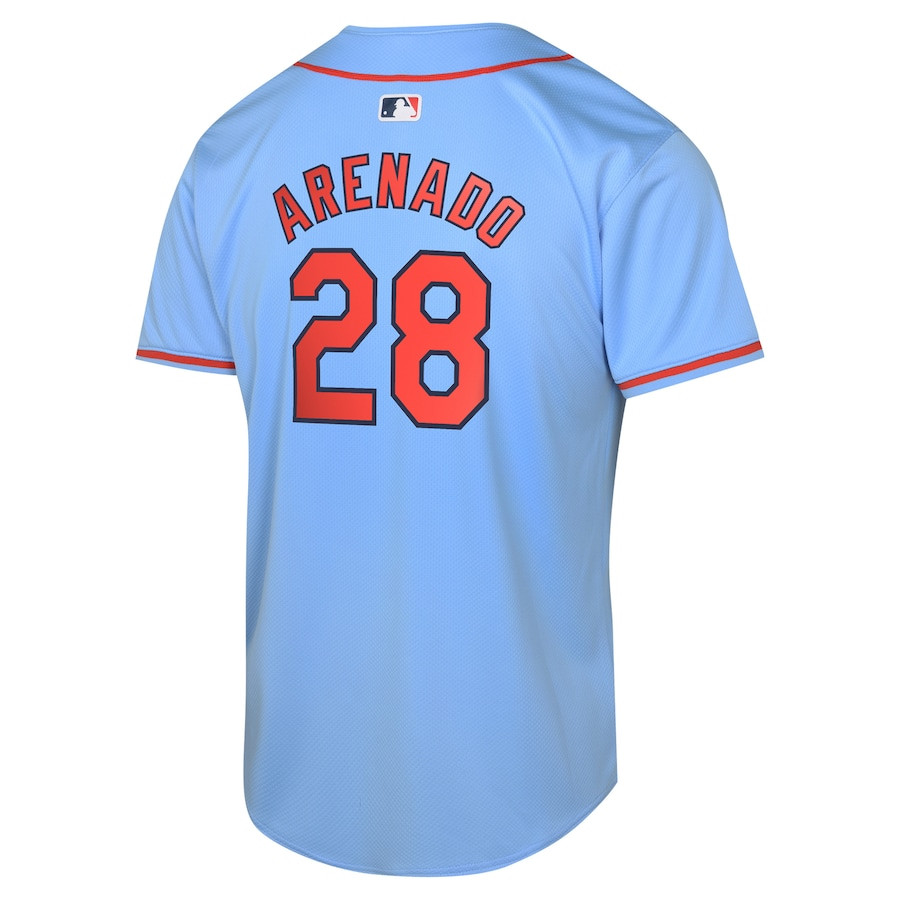 Nolan Arenado 28 St. Louis Cardinals Alternate Limited Light Blue MLB Jersey Youth