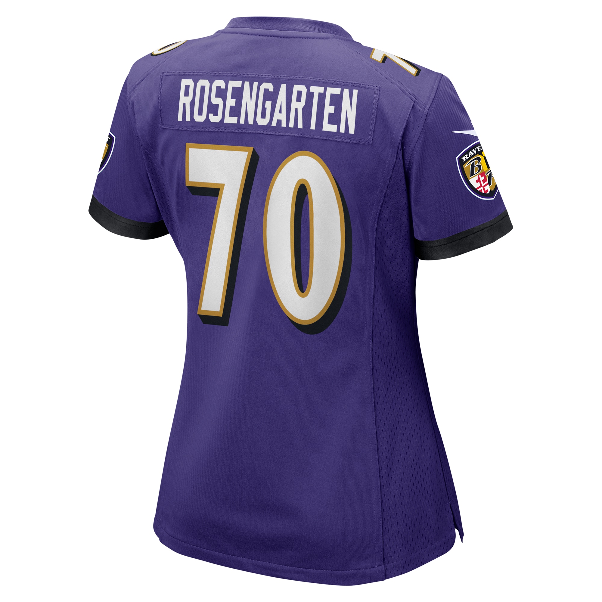 Baltimore Ravens Roger Rosengarten Purple Game NFL Jersey Women's