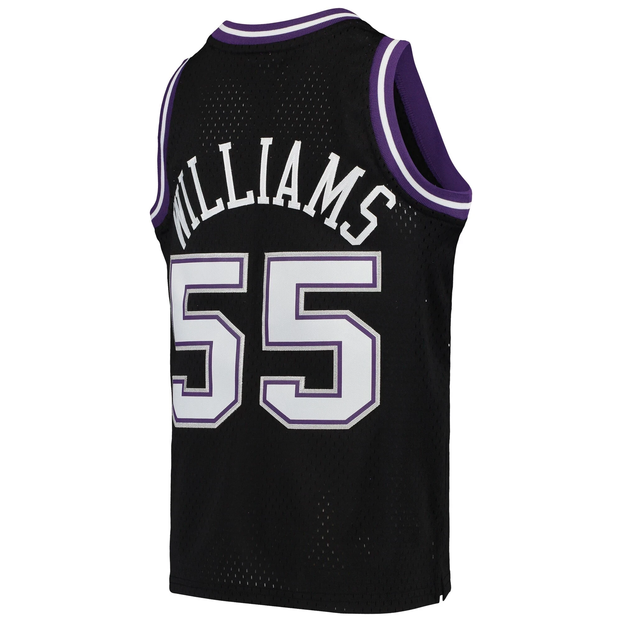 Jason Williams Sacramento Kings Mitchell&Nes 2000-01 Hardwood Classics Swingman Throwback Black NBA Jersey Youth