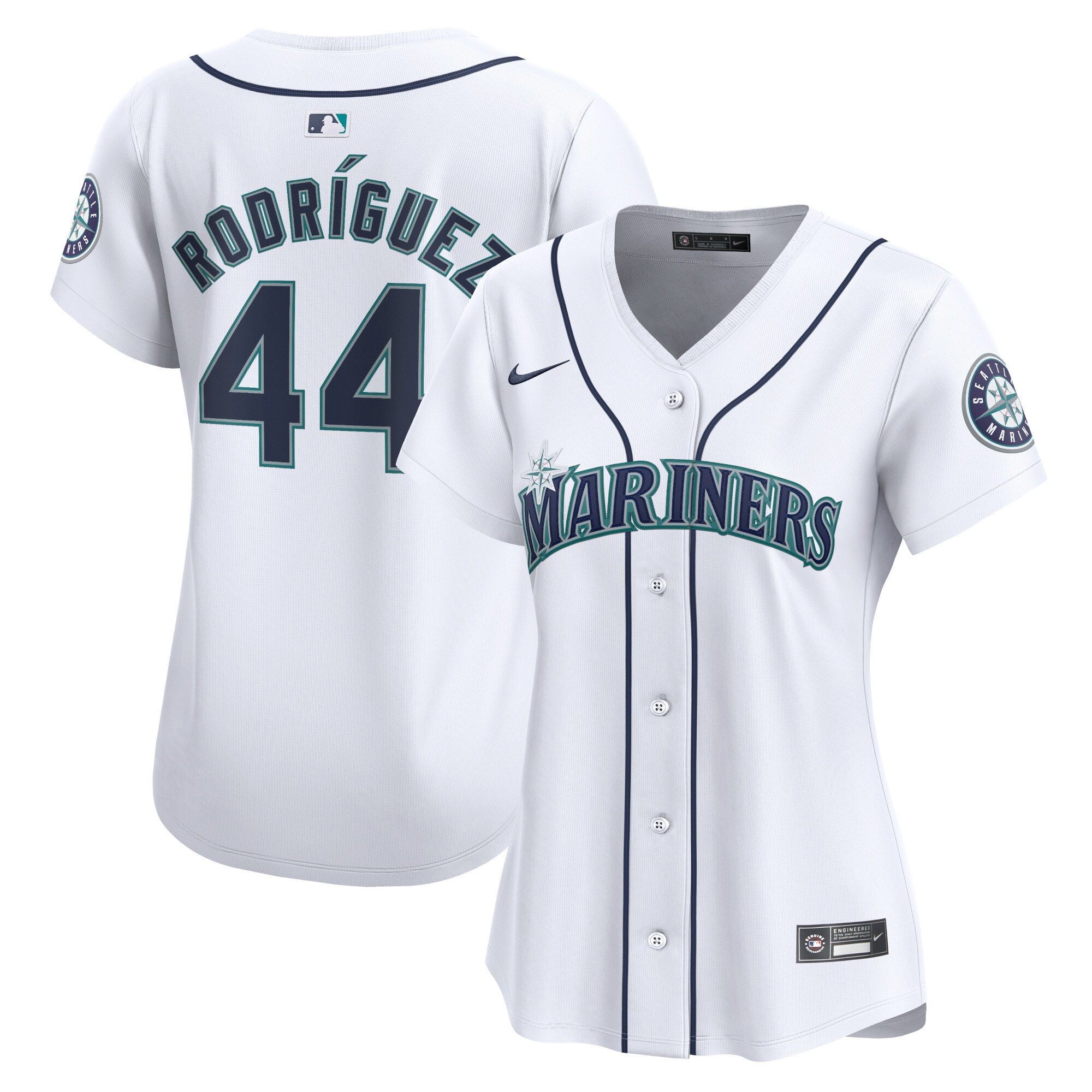 Seattle Mariners Julio Rodr?guez White Home Limited Player MLB Jersey Women's