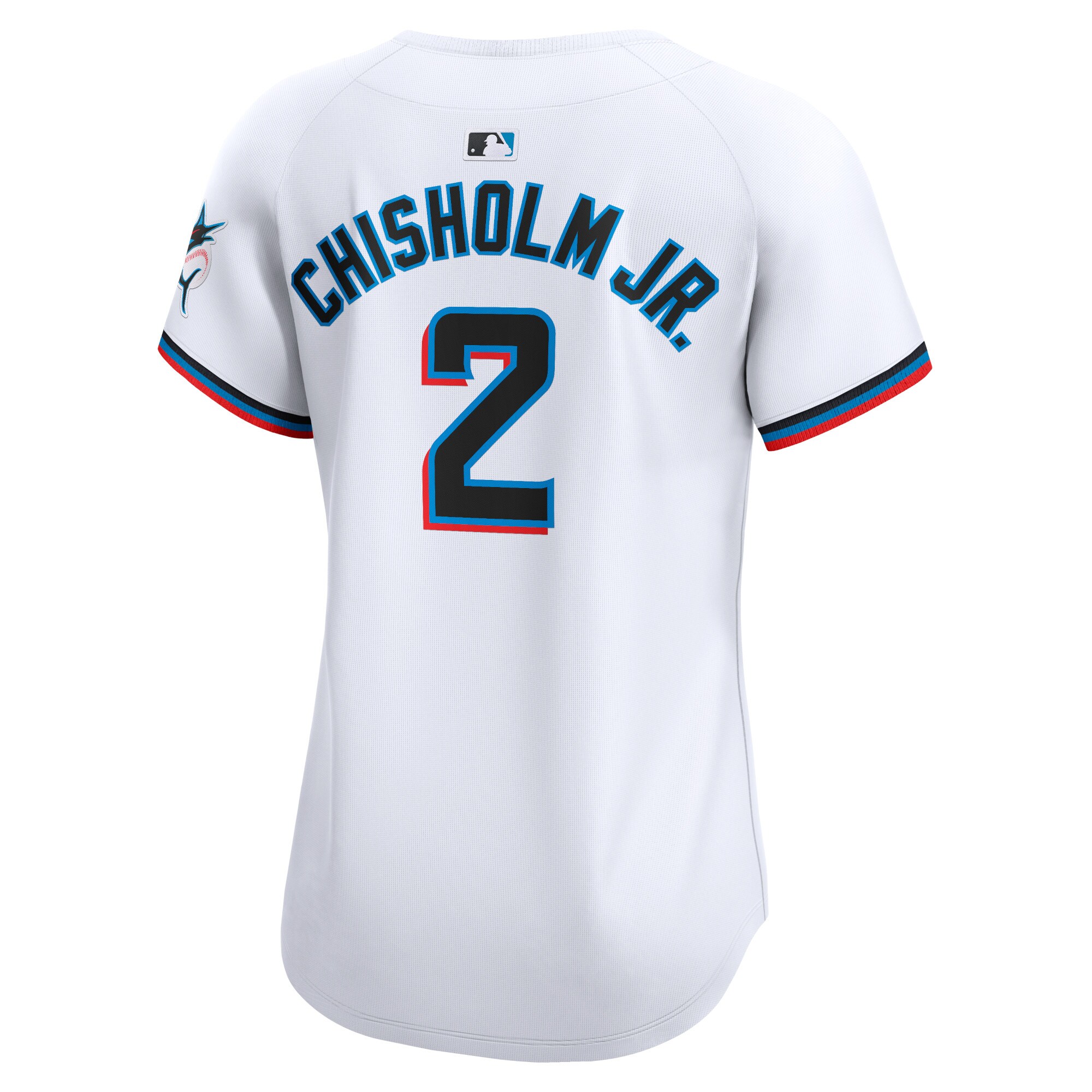 Miami Marlins Jazz Chisholm Jr. White Home Limited Player MLB Jersey Women's