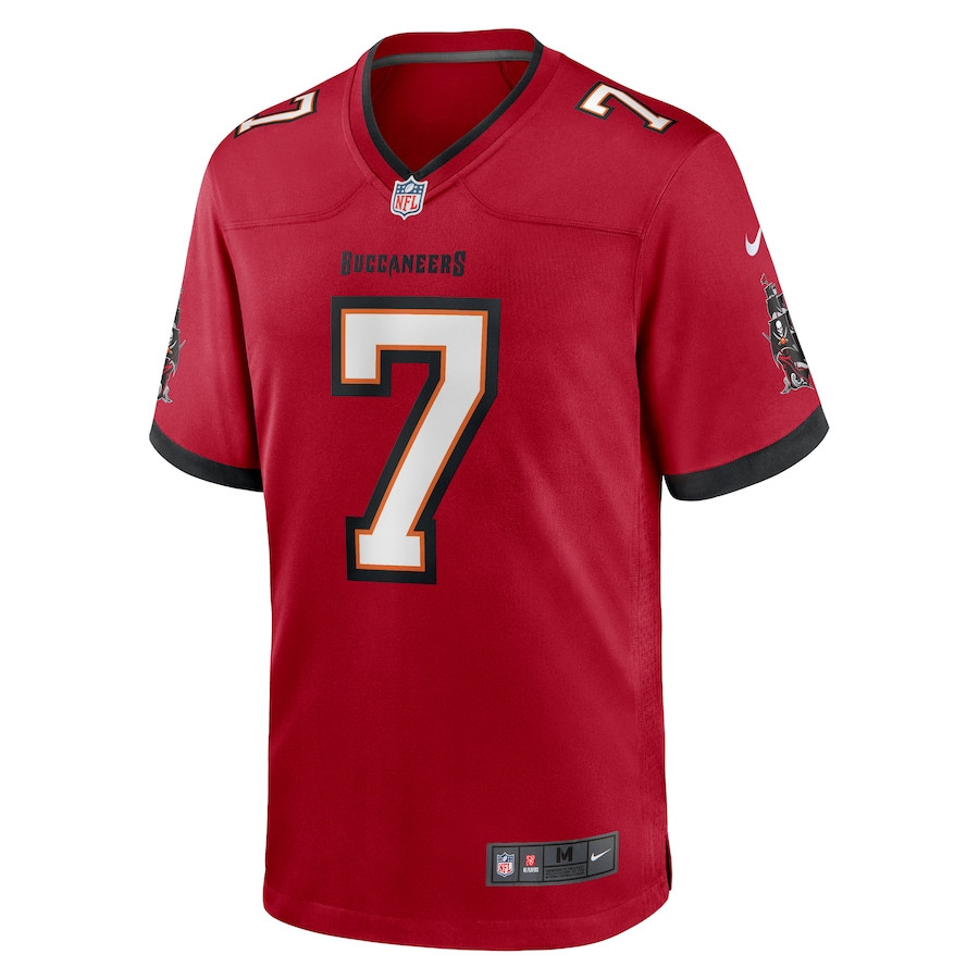 Bucky Irving 7 Tampa Bay Buccaneers Game Red NFL Jersey Men's