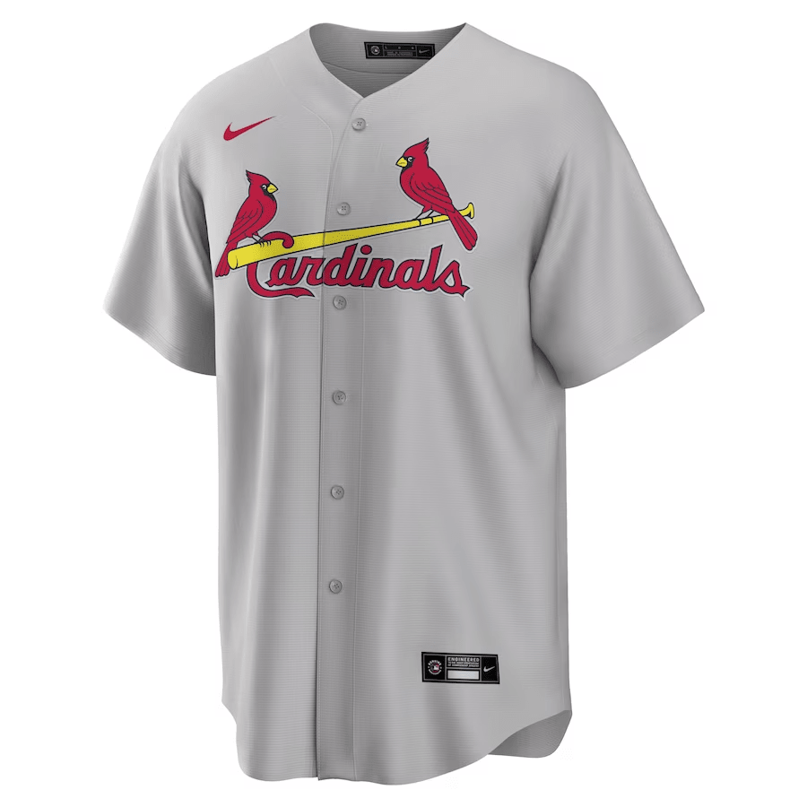 Yadier Molina 4 St. Louis Cardinals Road Gray MLB Jersey Men's