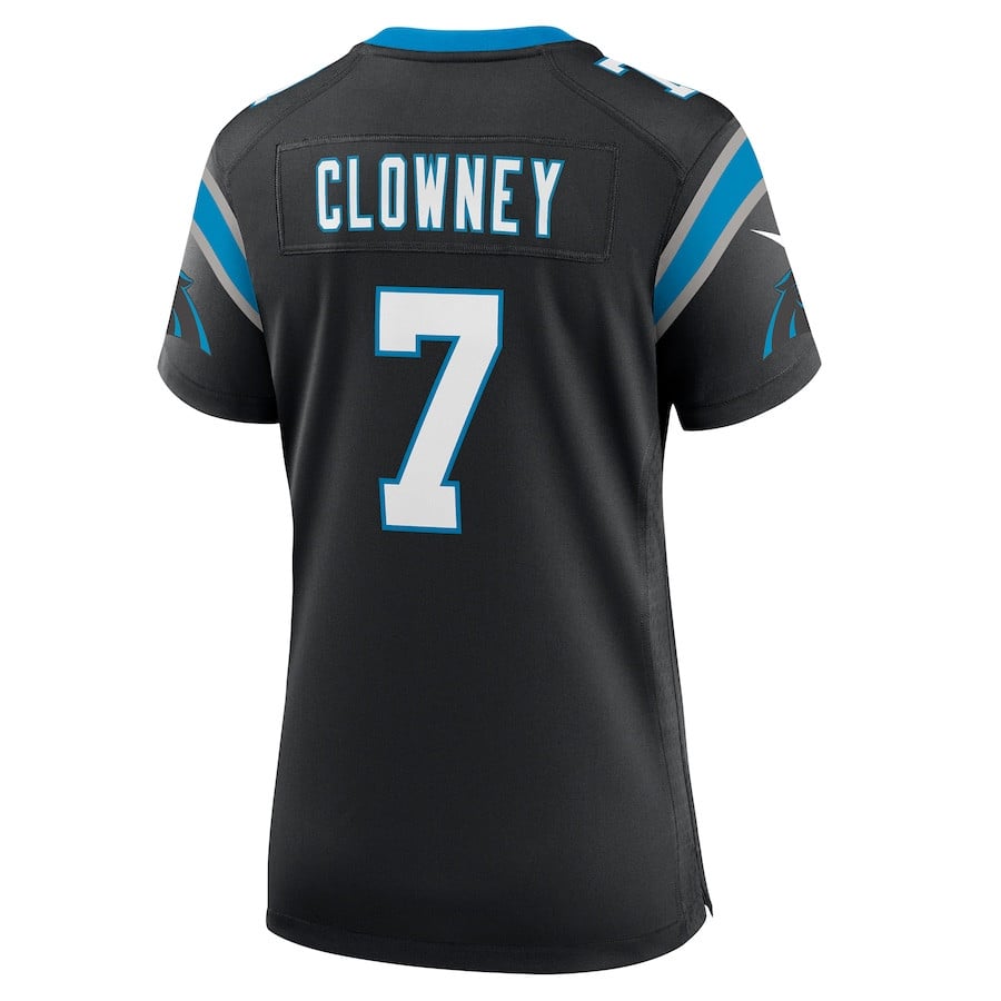 Jadeveon Clowney 7 Carolina Panthers Game Black NFL Jersey Women's