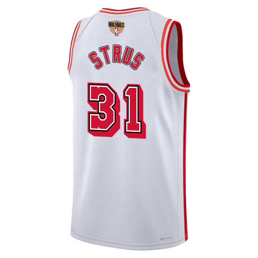 Max Strus 31 Miami Heat Final Champions 2023 Swingman Classic Editio White NBA Jersey Men's
