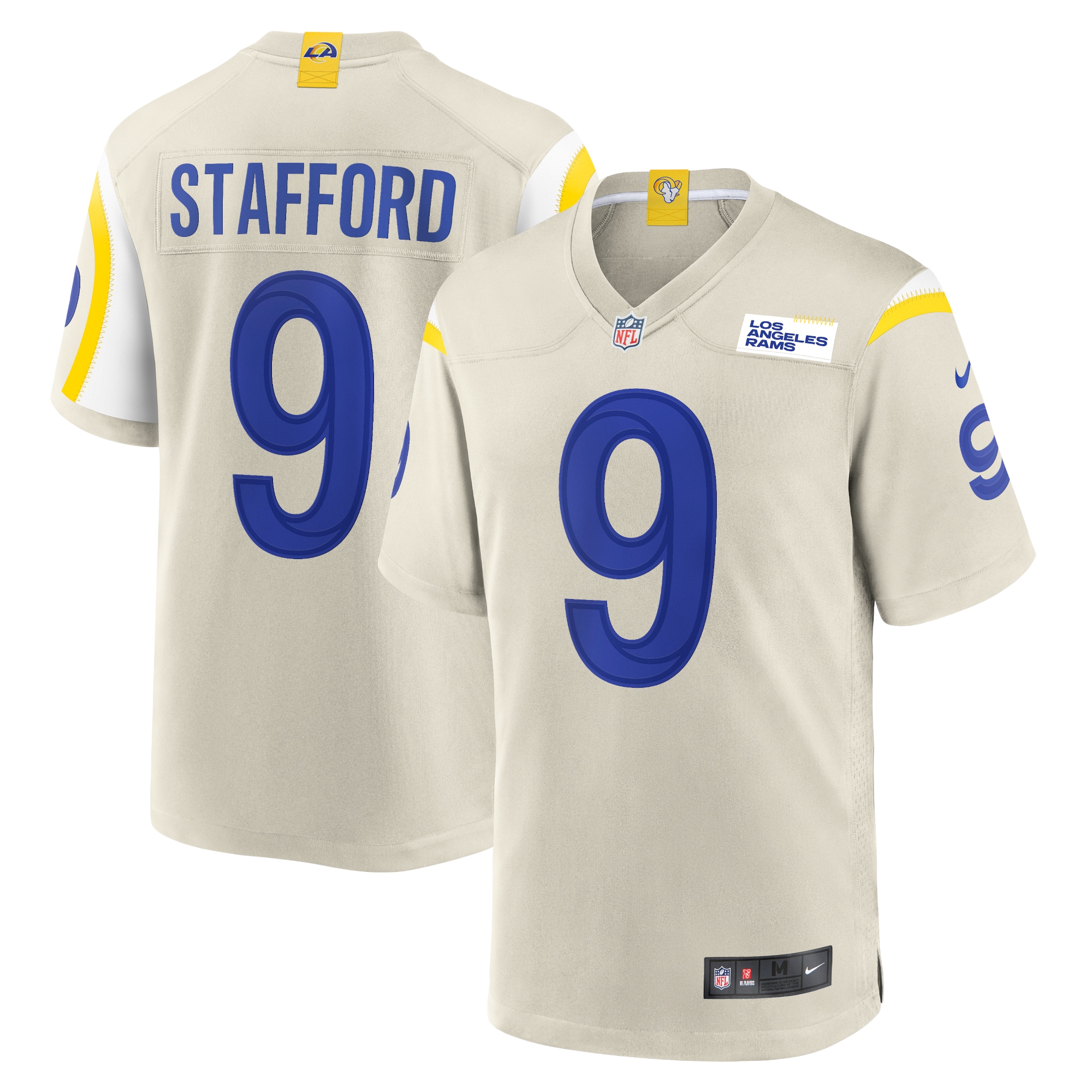 Los Angeles Rams Matthew Stafford Bone Game NFL Jersey Men's