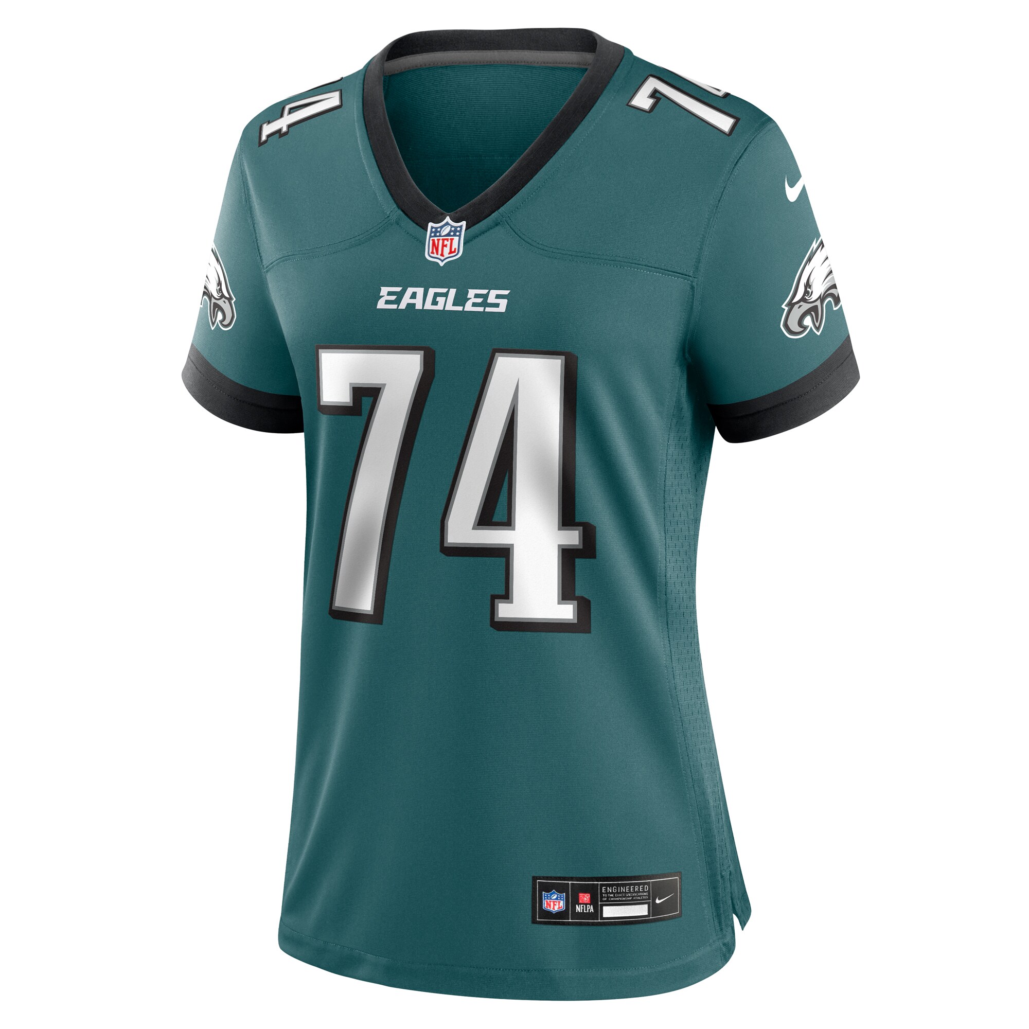 Philadelphia Eagles Fred Johnson Midnight Green Team Game NFL Jersey Women's