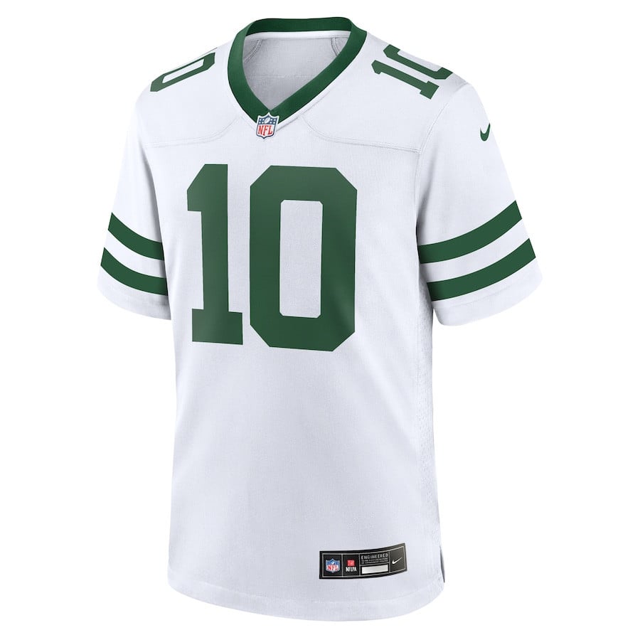 Allen Lazard 10 New York Jets Game Legacy White NFL Jersey Men's