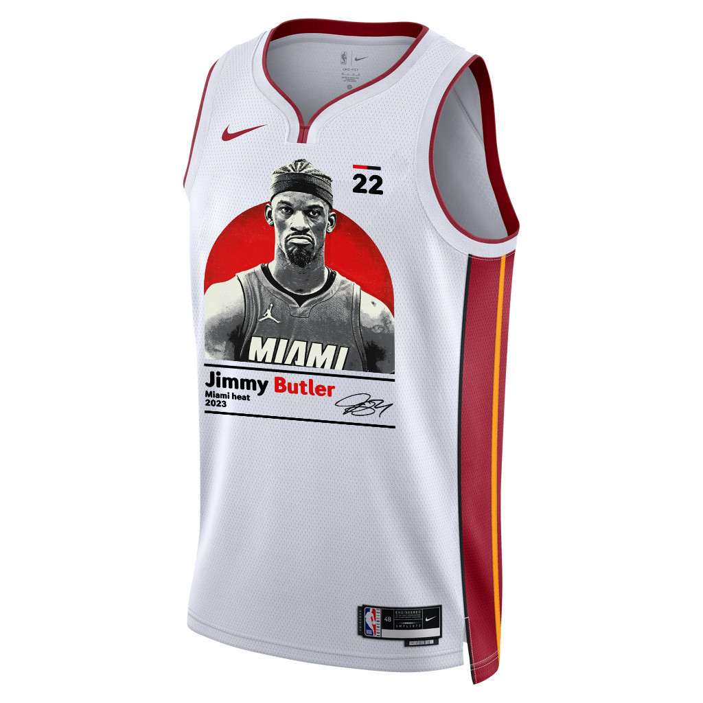 Jimmy Butler 22 Miami Heat Heart And Soul 2023 Champions Swingman White NBA Jersey Men's