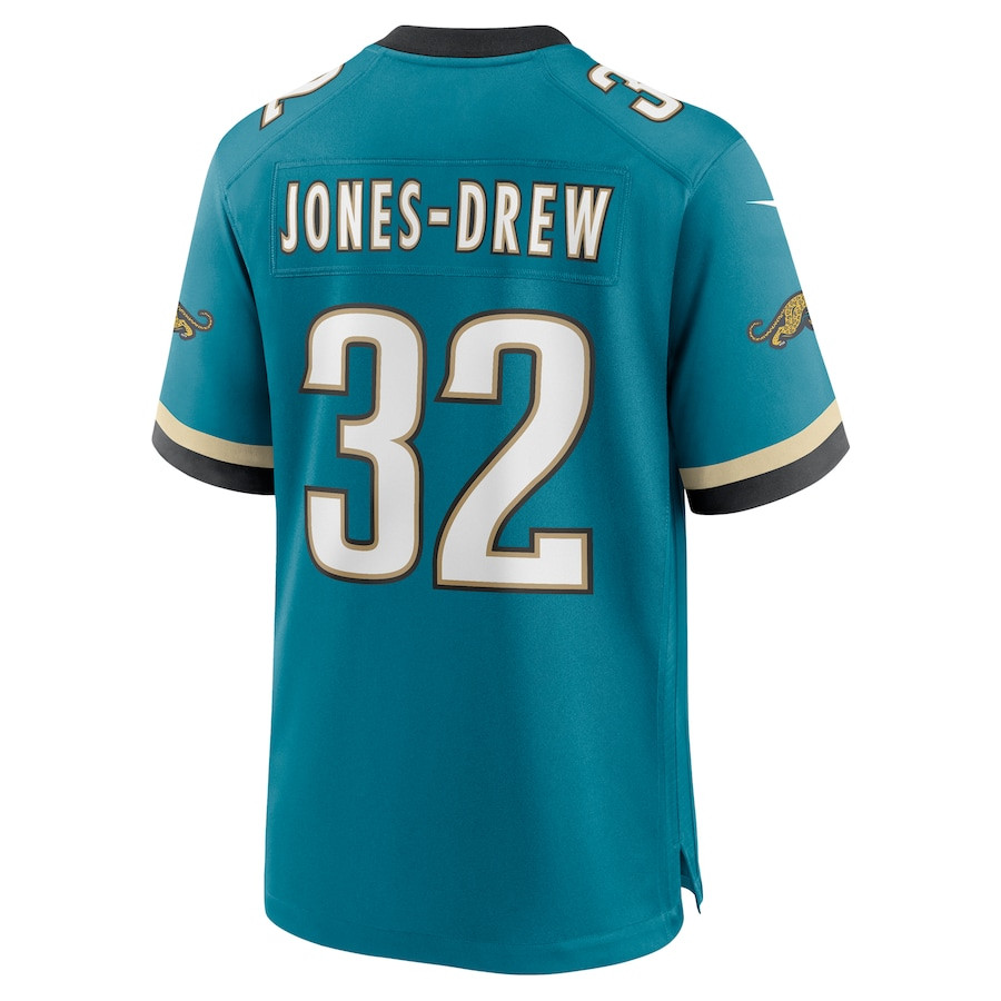 Maurice Jones-Drew 32 Jacksonville Jaguars Prowler Throwback Player Game Teal NFL Jersey Men's