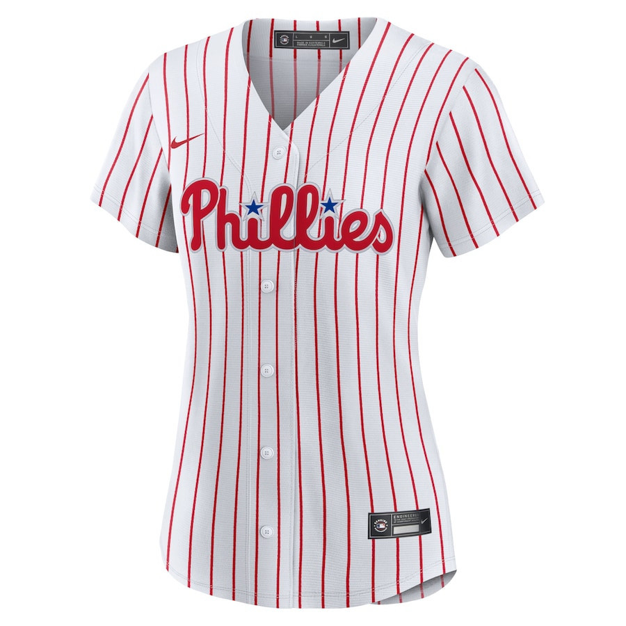 Philadelphia Phillies Home White MLB Jersey Women's