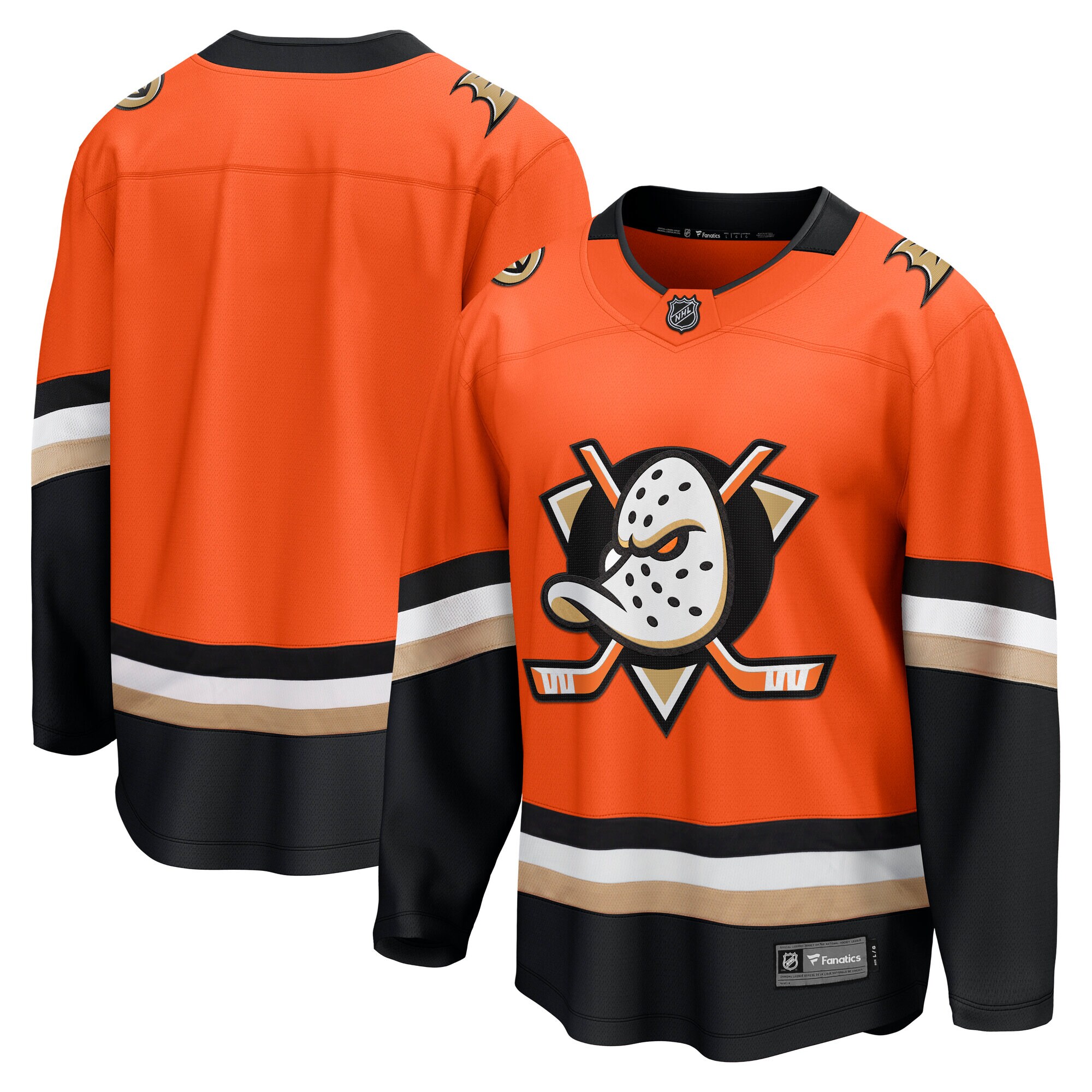 Anaheim Ducks Orange Home Breakaway NHL Jersey Men's