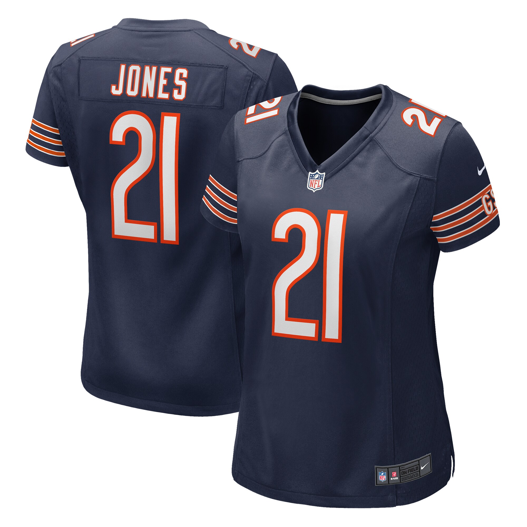 Chicago Bears Jaylon Jones Navy Game NFL Jersey Women's