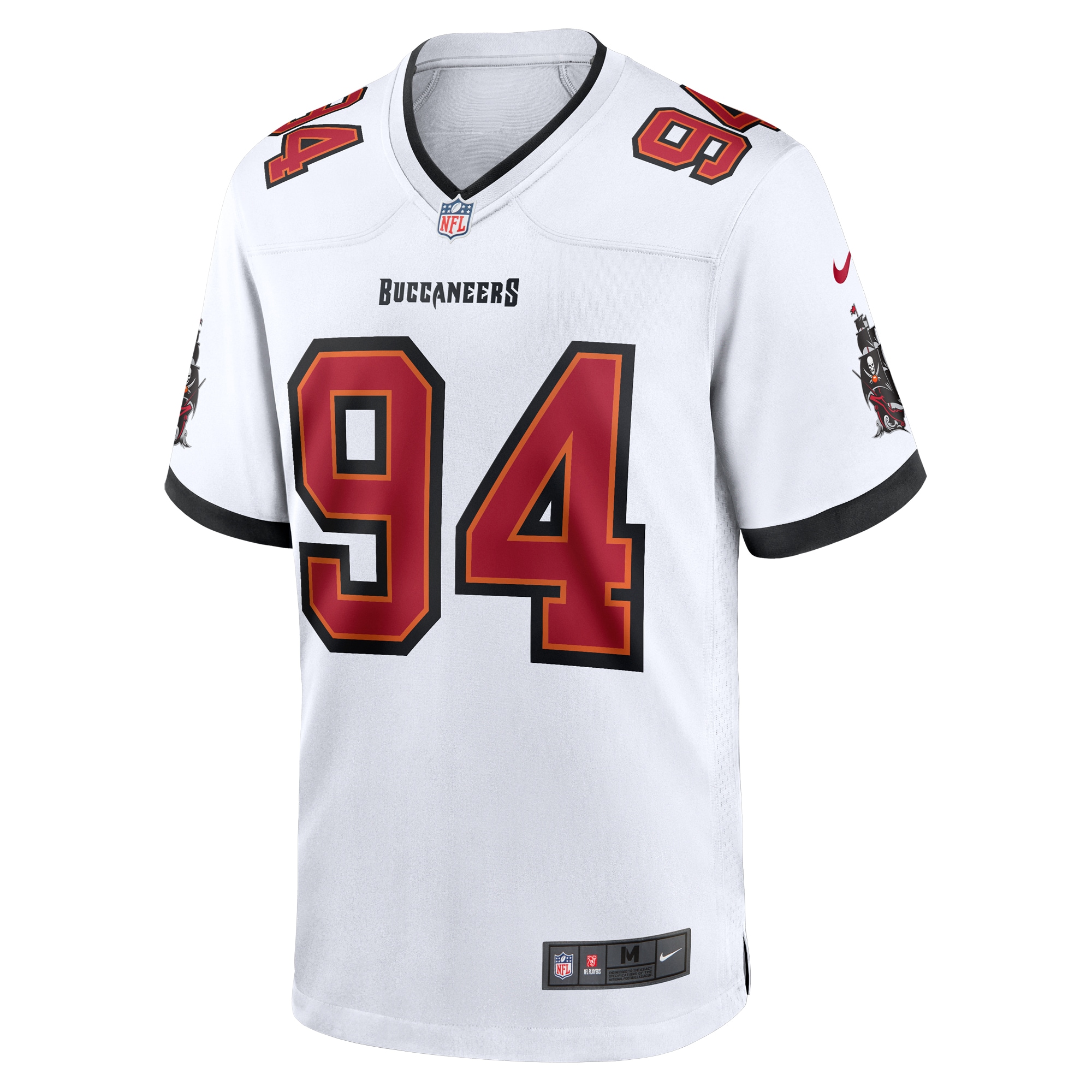 Tampa Bay Buccaneers Calijah Kancey White Game NFL Jersey Men's