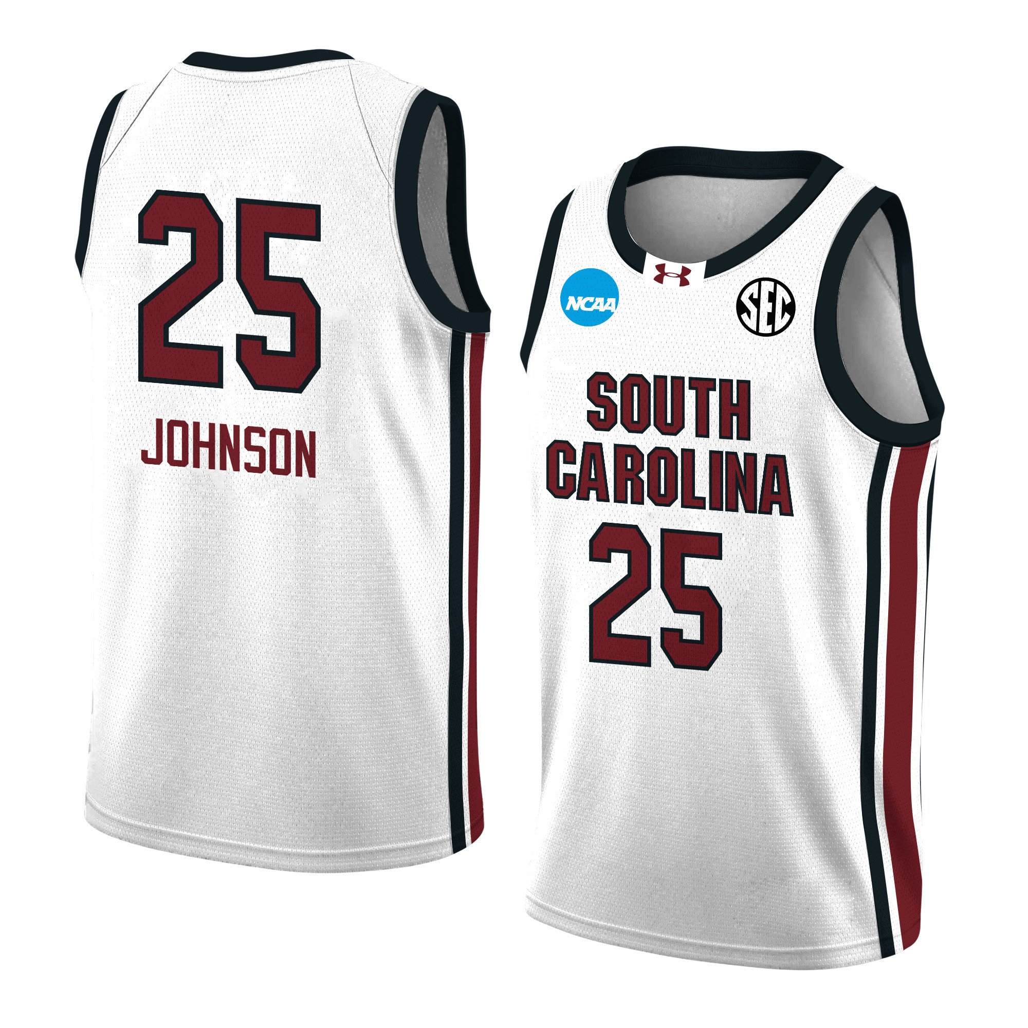 Raven Johnson 25 South Carolina 2024 White Unisex NCAA Jersey Unisex