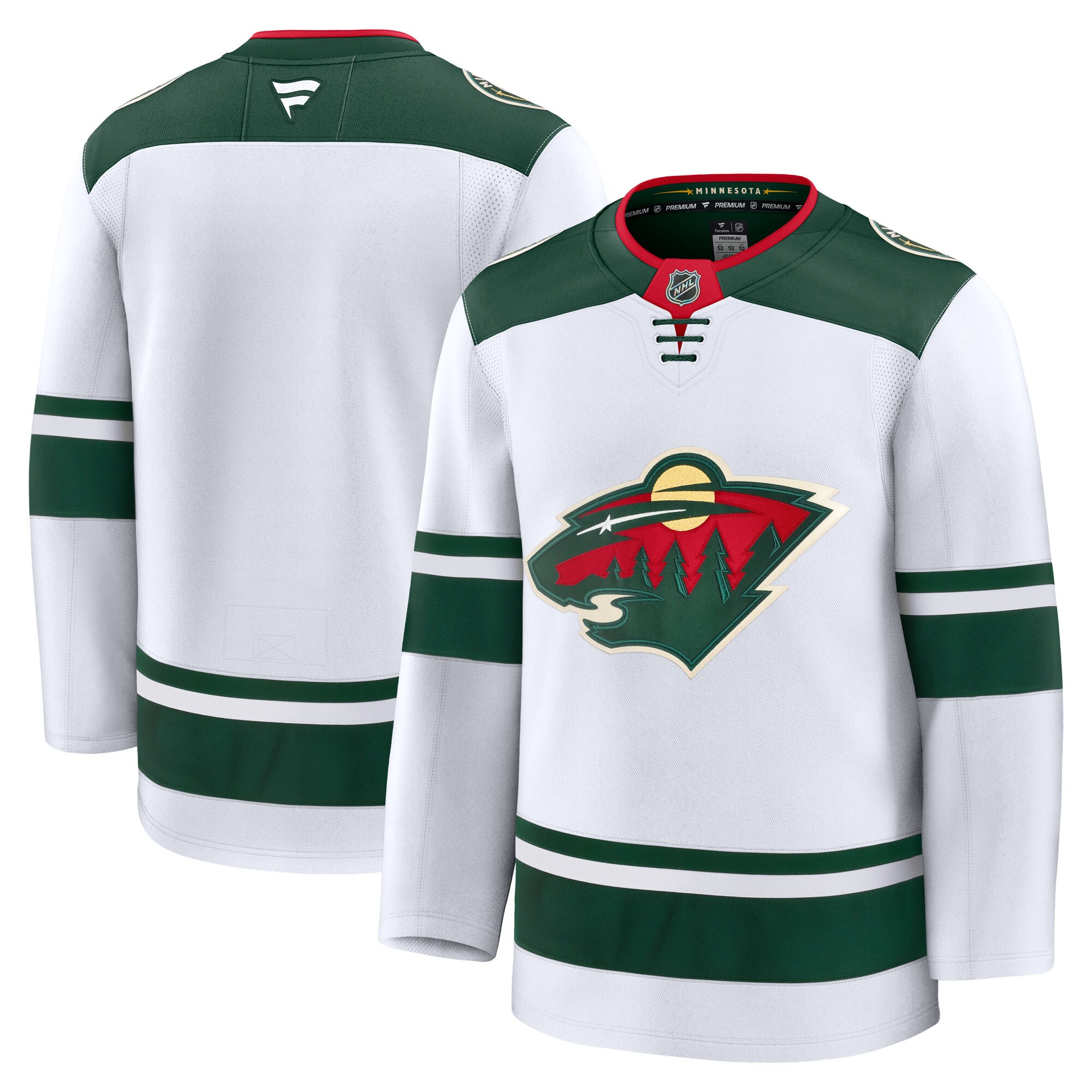 Minnesota Wild White Away Premium NHL Jersey Men's