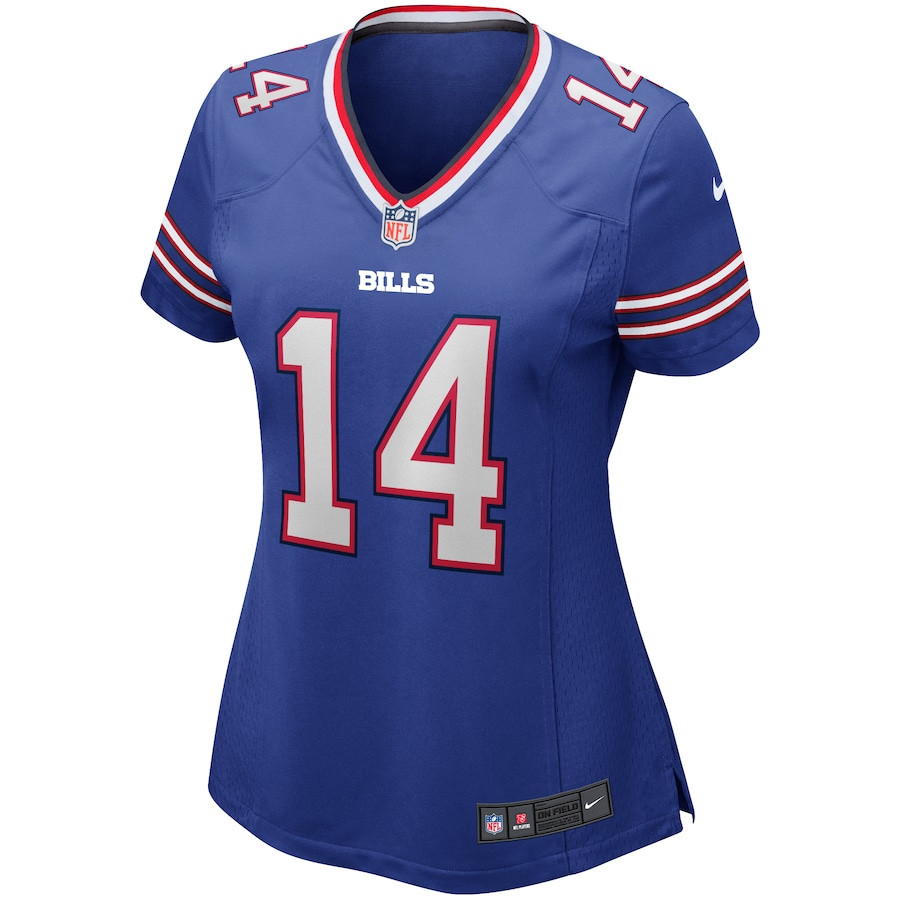 Frank Reich 14 Buffalo Bills Game Retired Royal NFL Jersey Women's
