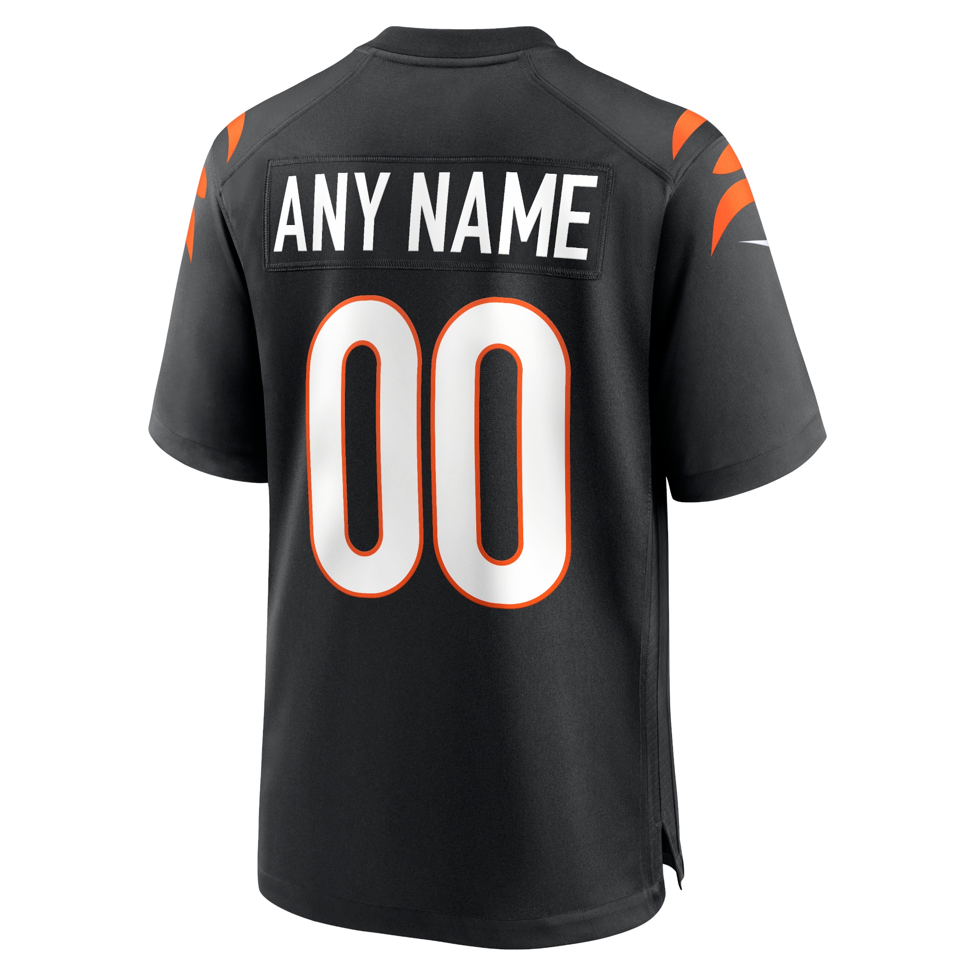Cincinnati Bengals Black Logo Game Custom NFL Jersey Youth
