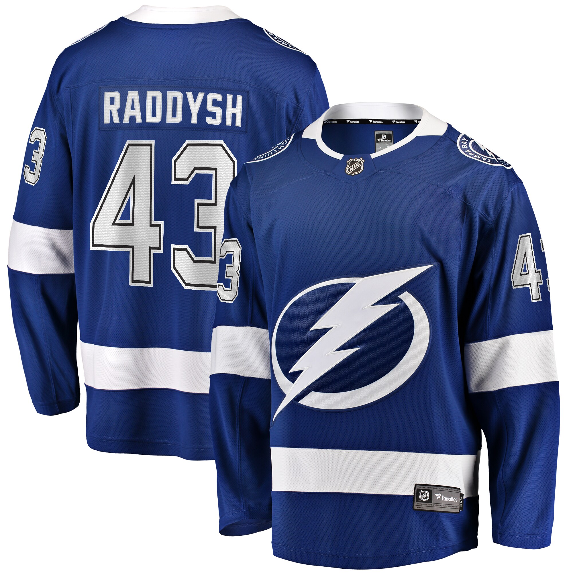 Tampa Bay Lightning Darren Raddysh Blue Home Premier Breakaway Player NHL Jersey Men's