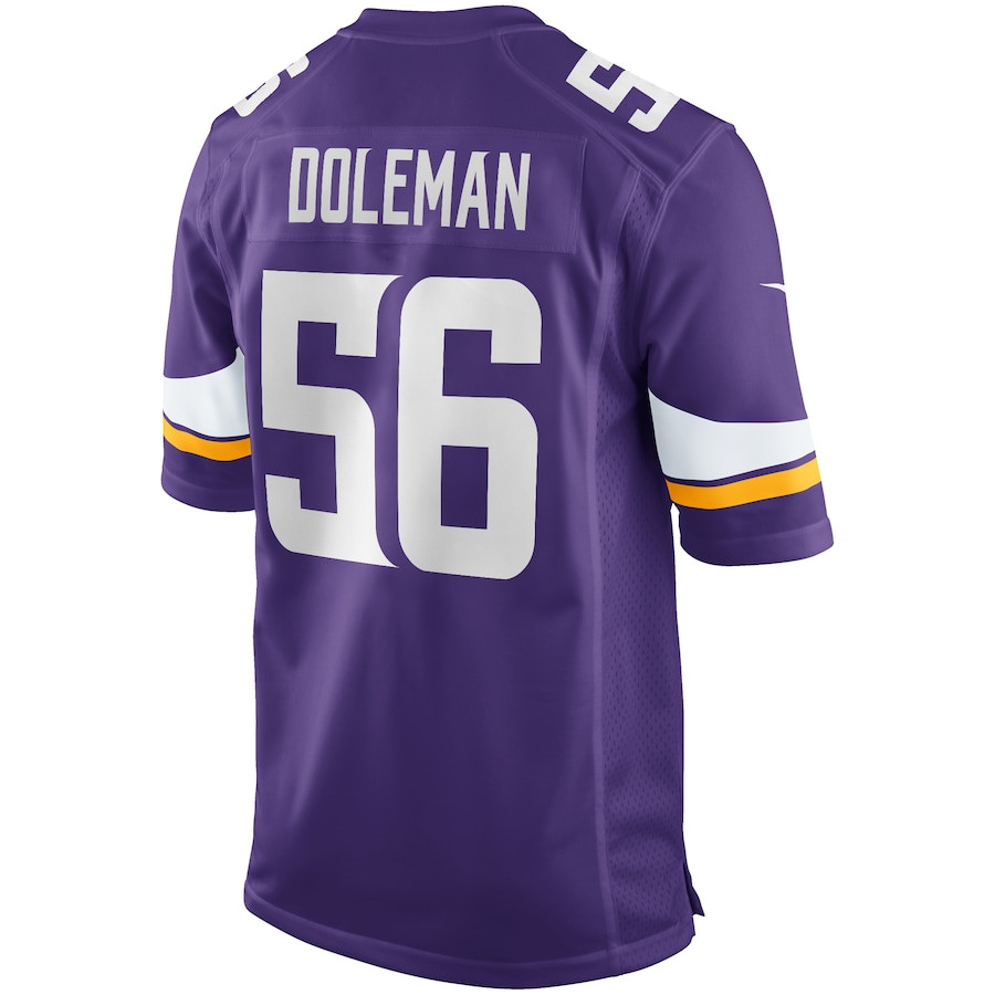 Chris Doleman 56 Minnesota Vikings Game Retired Purple NFL Jersey Men's