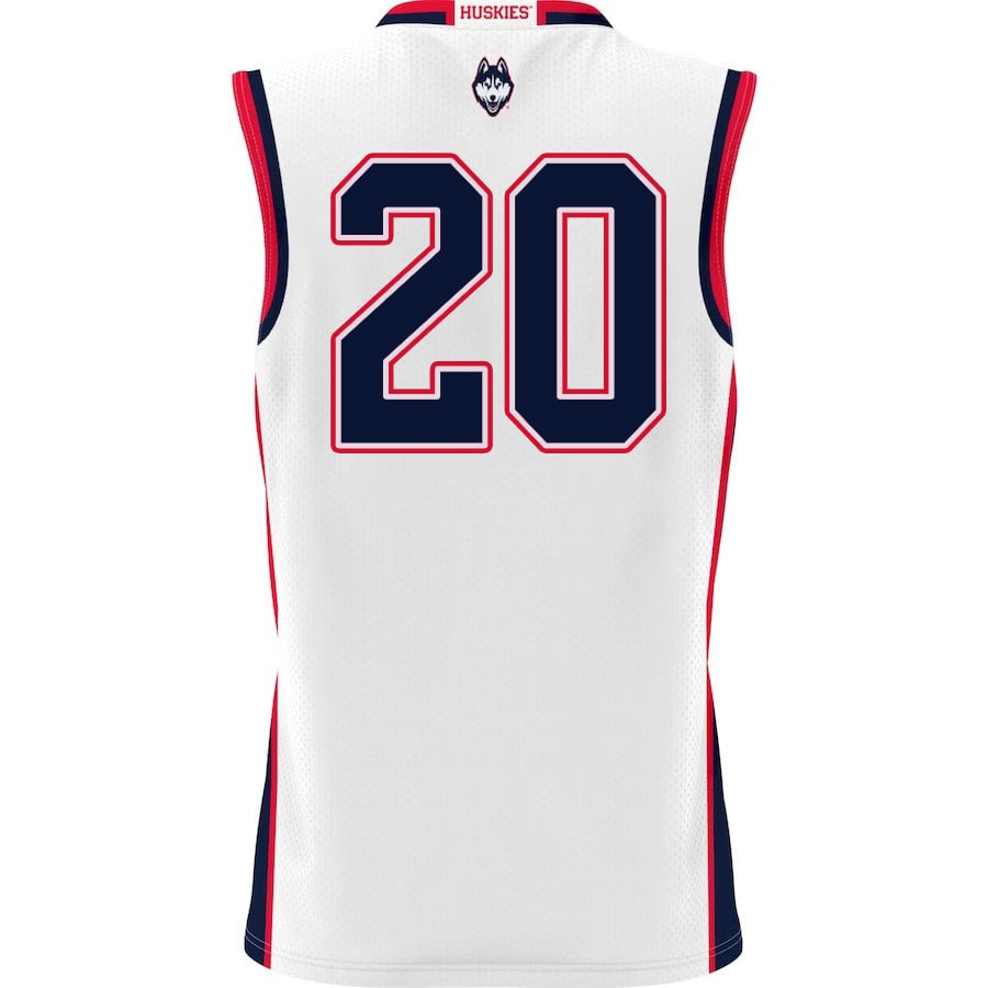 Andrew Hurley 20 UConn Huskies White NCAA Jersey Men's