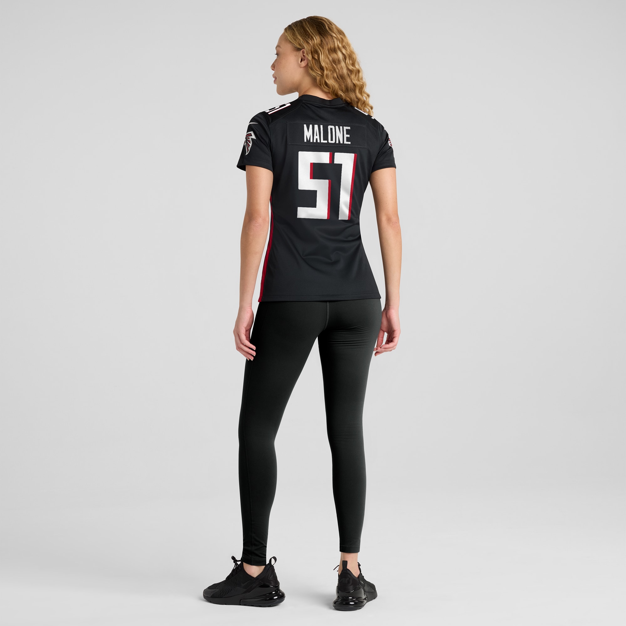 DeAngelo Malone Atlanta Falcons Black Game Player NFL Jersey Women's