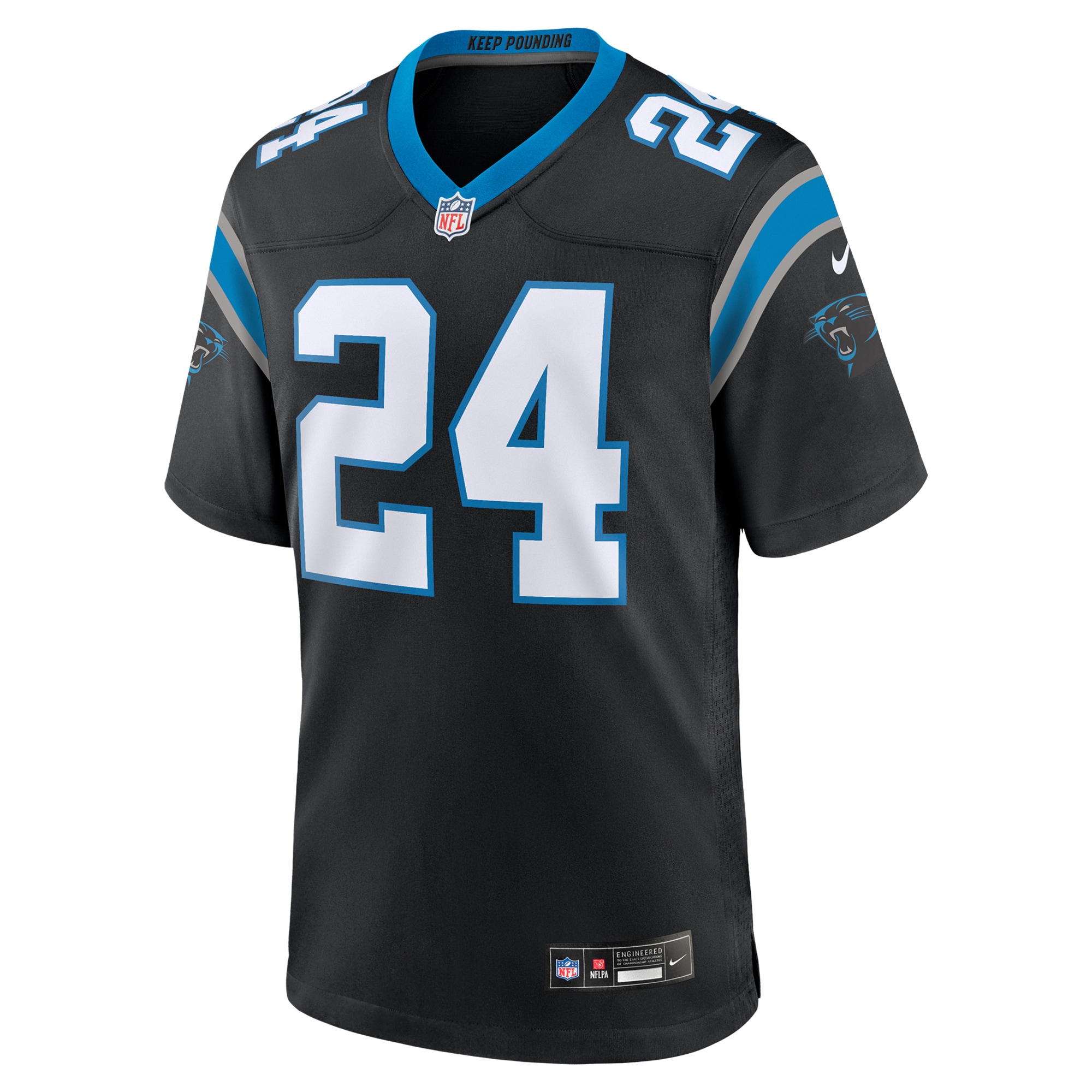 Carolina Panthers Jonathon Brooks Black Game NFL Jersey Men's