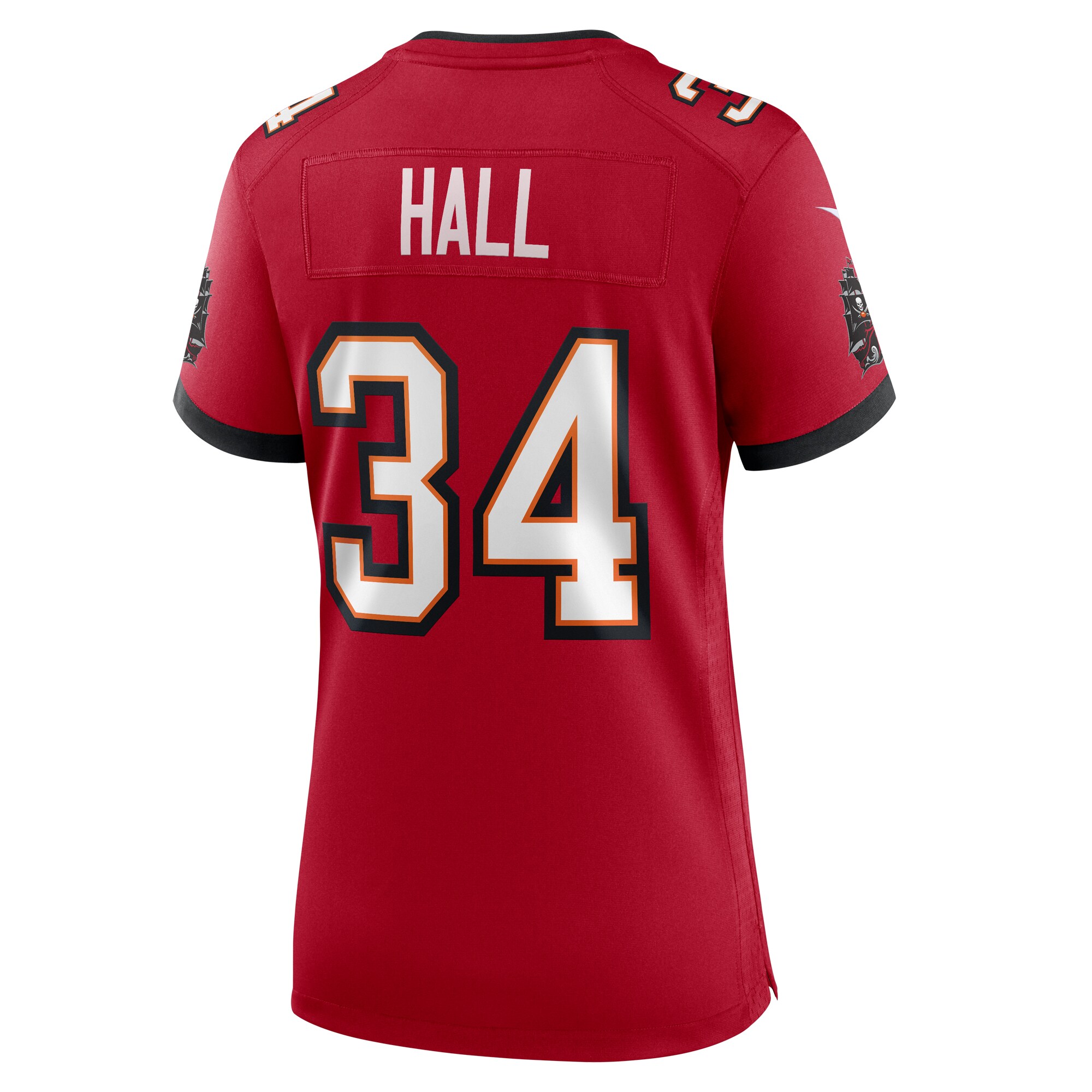 Tampa Bay Buccaneers Bryce Hall Red Team Game NFL Jersey Women's