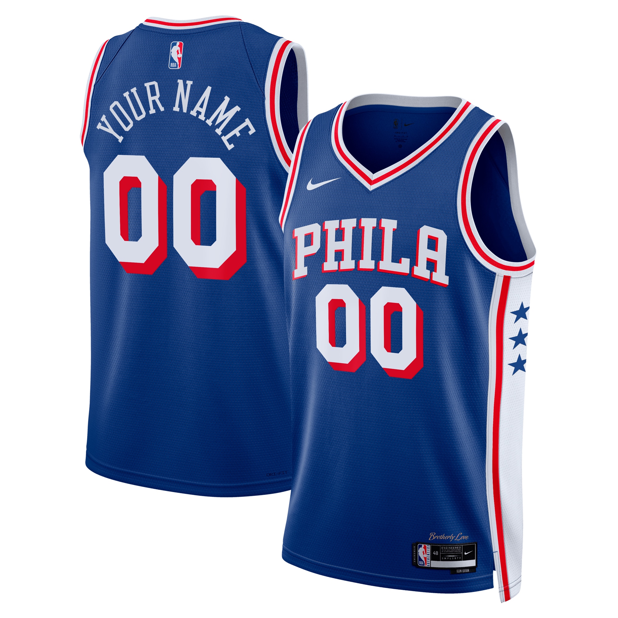 Philadelphia 76ers Icon Swingman Custom Unisex NBA Jersey Unisex