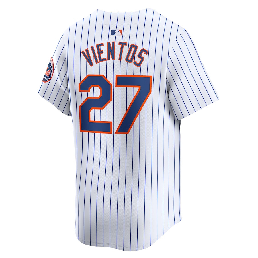 Mark Vientos 27 New York Mets Home Limited Player White MLB Jersey Men's