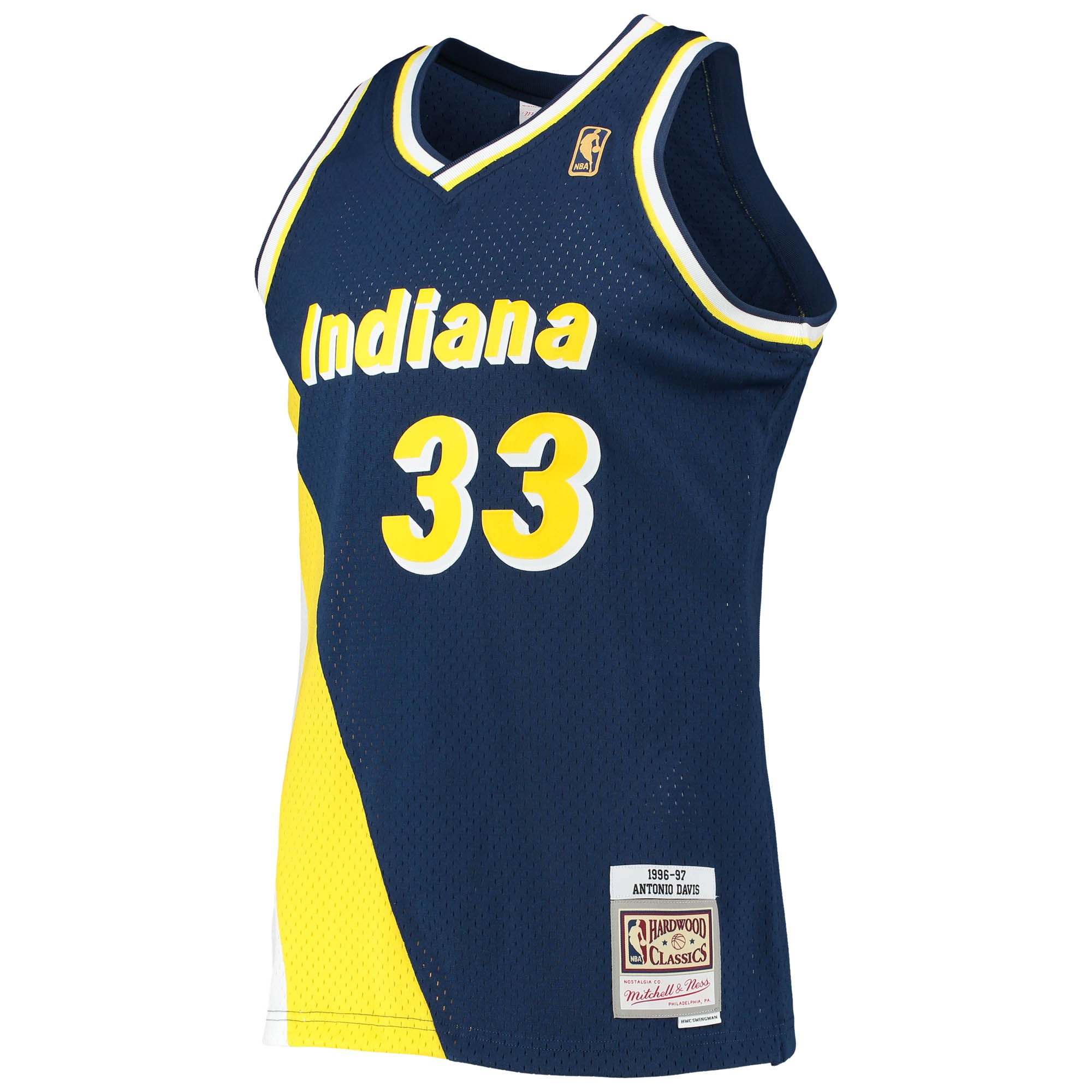 Mitchell Ness Antonio Davis Navy Indiana Pacers 1996/97 Hardwood Classics Swingman NBA Jersey Men's