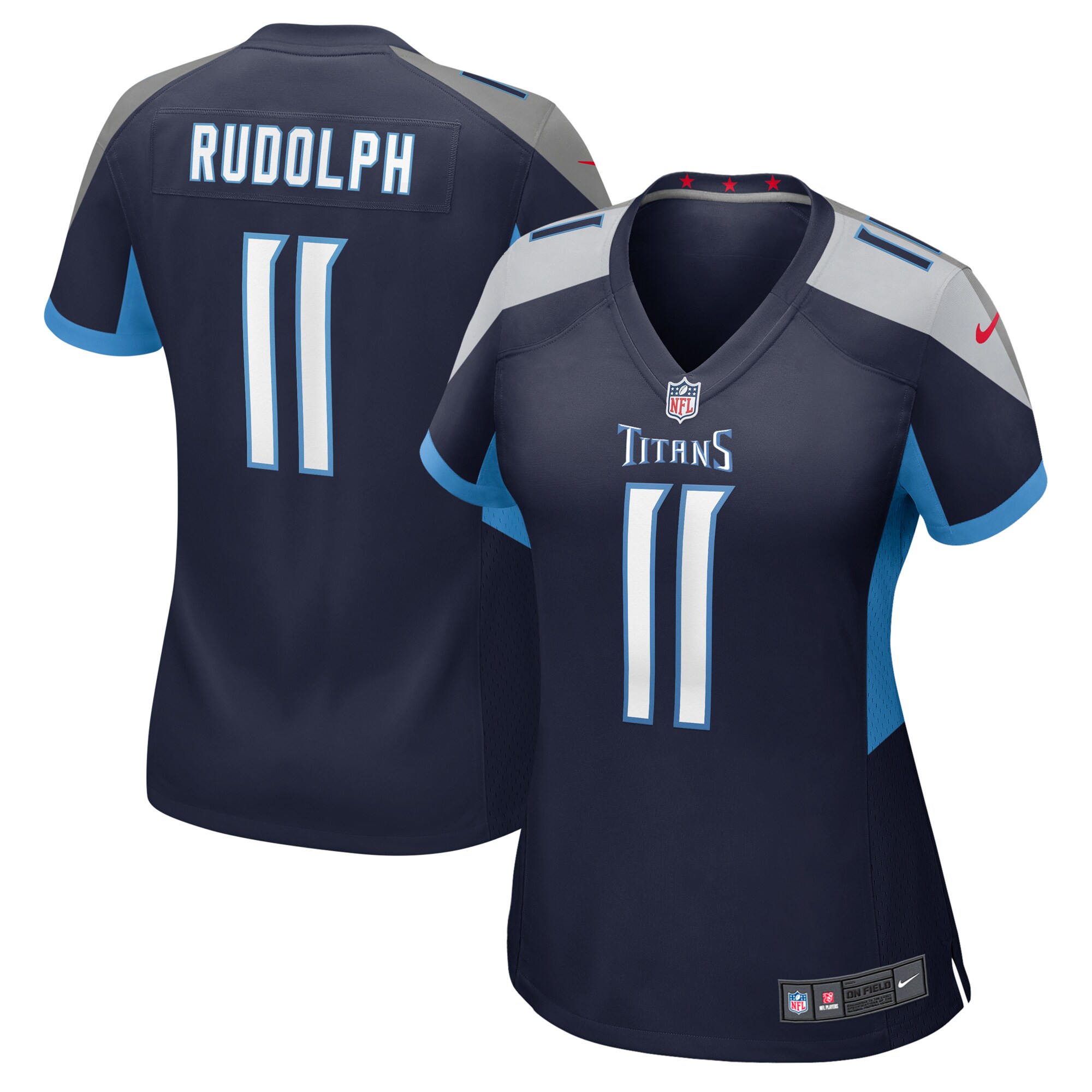 Tennessee Titans Mason Rudolph Navy Game NFL Jersey Women's