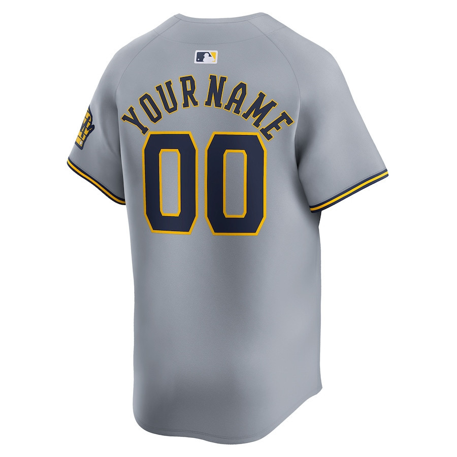 Bob Uecker #9 Milwaukee Brewers Away Grey MLB Jersey Men's