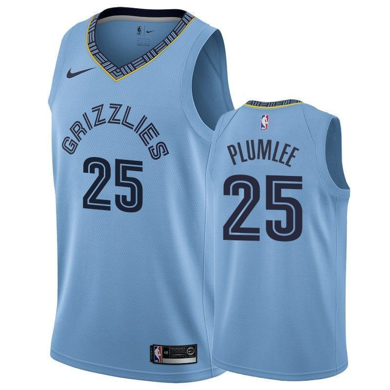 Memphis Grizzlies Miles Plumlee 25 Statet NBA Jersey Men's