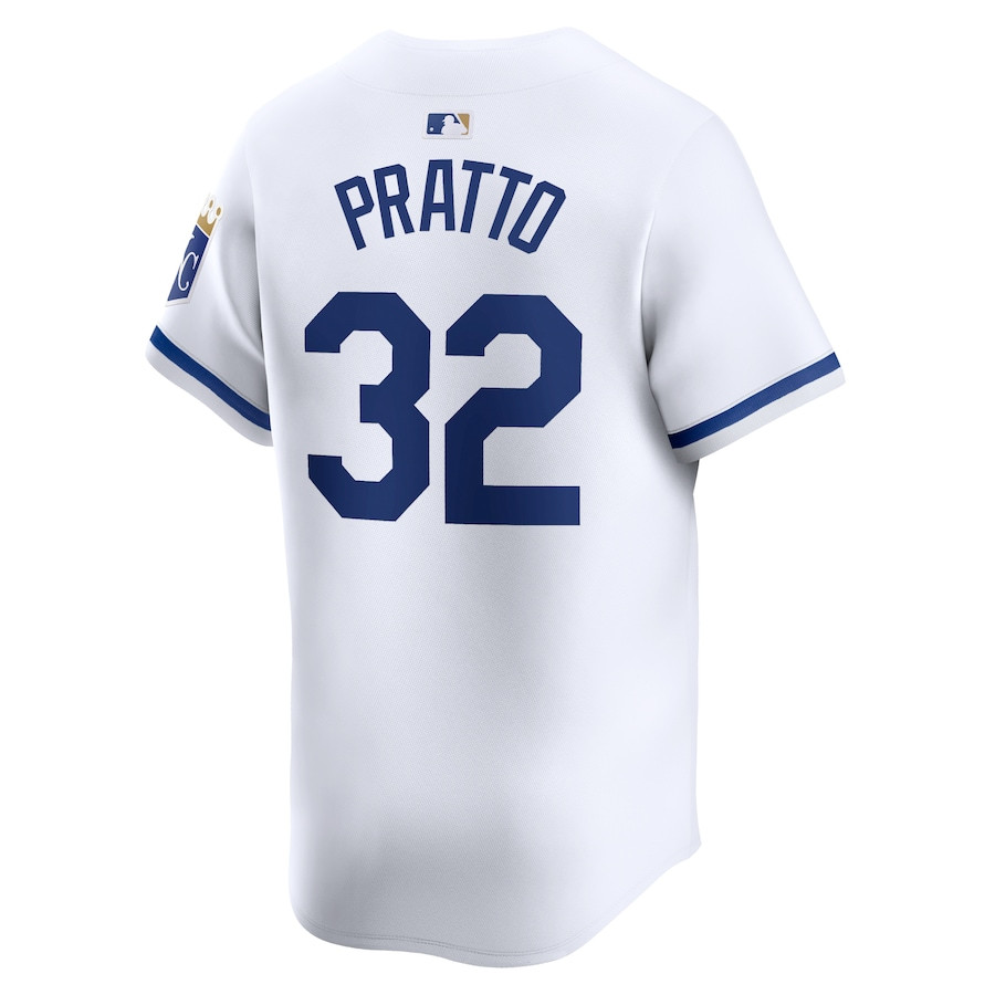 Nick Pratto 32 Kansas City Royals Home Limited Player White MLB Jersey Men's