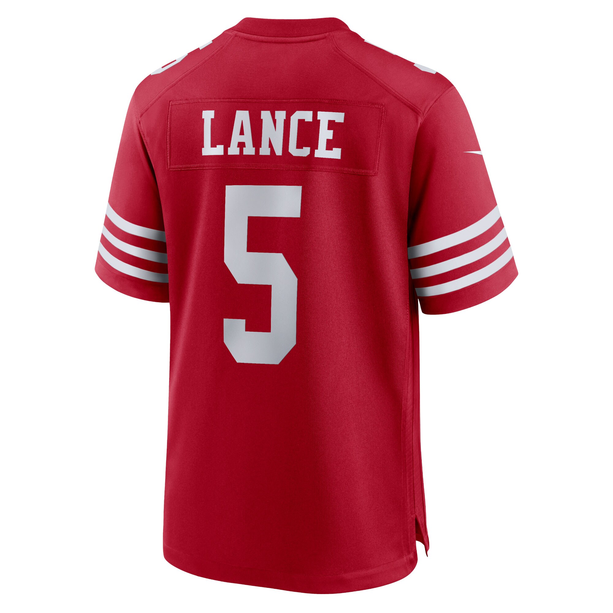 San Francisco 49ers Trey Lance Scarlet Team Game NFL Jersey Men's