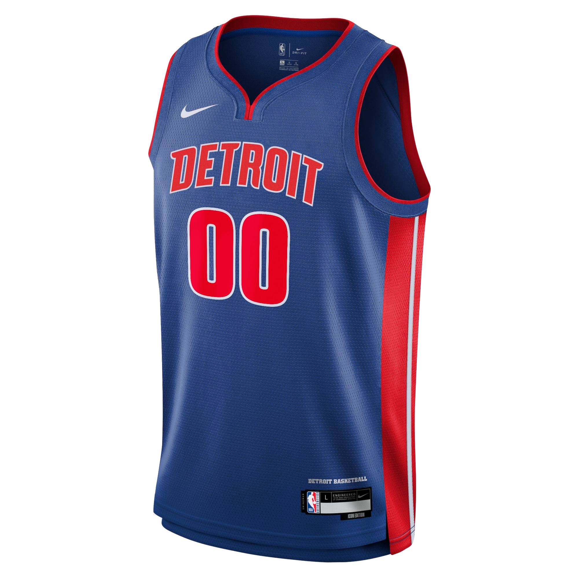 Detroit Pistons Icon Swingman Custom NBA Jersey Youth