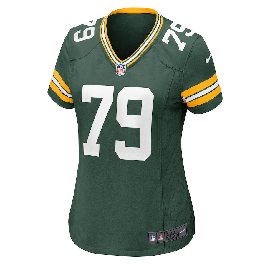 Travis Glover 79 Green Bay Packers Game Green NFL Jersey Women's