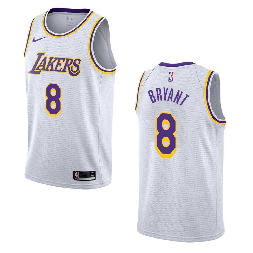 Los Angeles Lakers 8 Kobe Bryant Association Swingman White NBA Jersey Men's