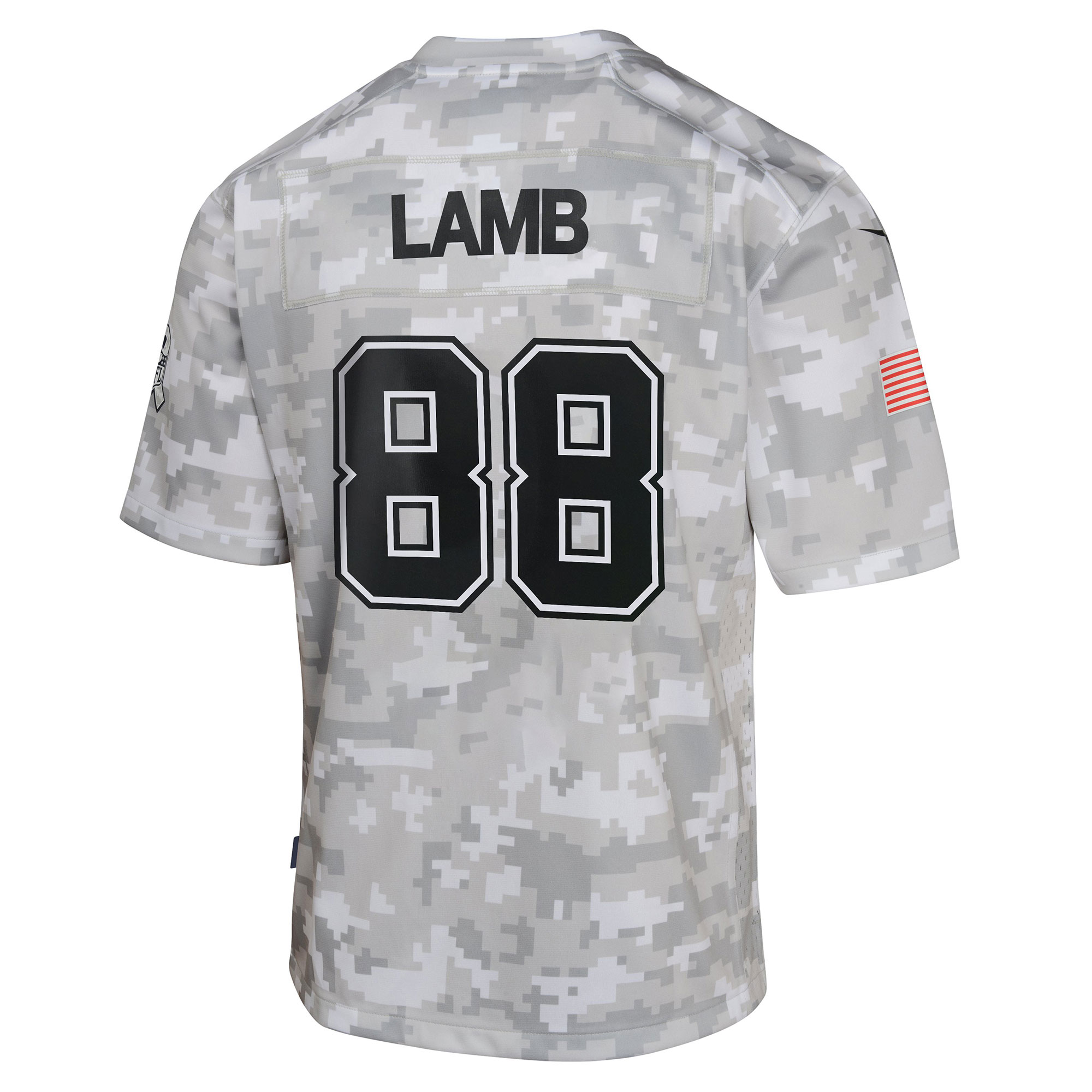 Dallas Cowboys CeeDee Lamb Arctic Camo 2024 Salute to Service Game NFL Jersey Youth