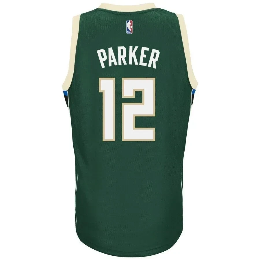Jabari Parker Milwaukee Bucks Swingman Climacool Hunter Green NBA Jersey Men's