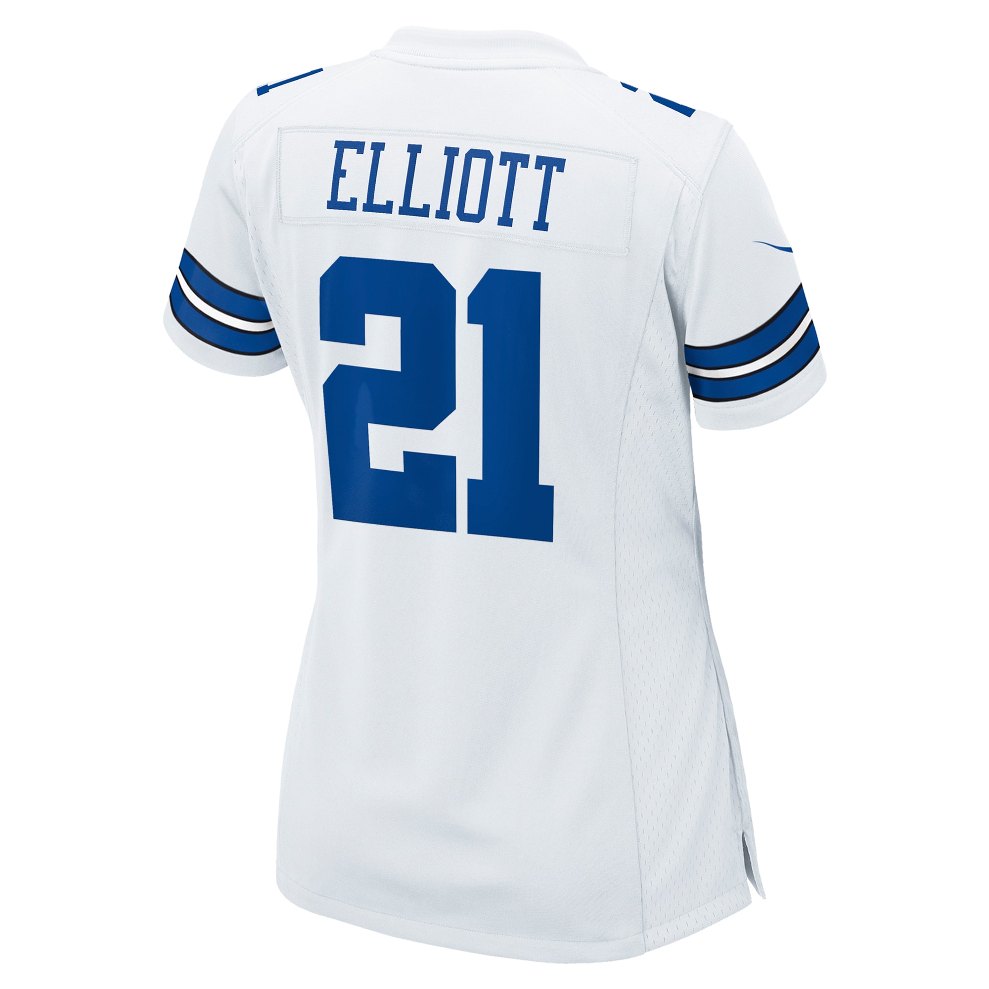 Dallas Cowboys Ezekiel Elliott White Team Game NFL Jersey Women's