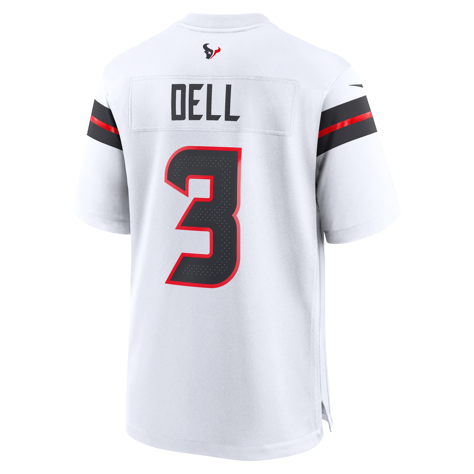 Houston Texans Tank Dell White Game NFL Jersey Men's