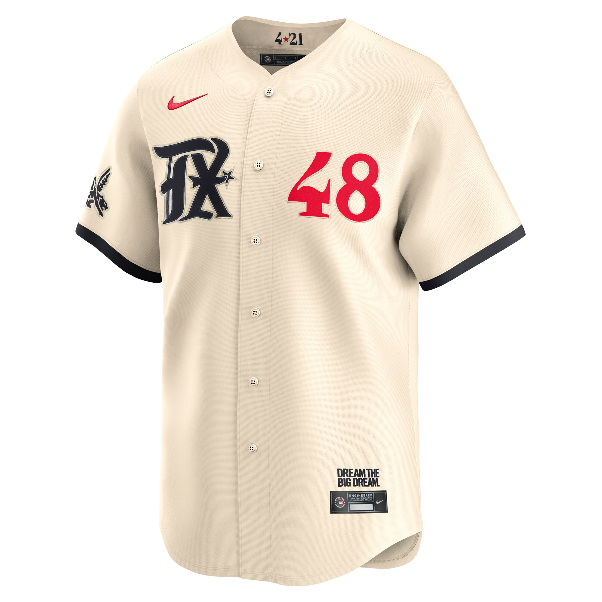 Texas Rangers Jacob deGrom Cream City Connect Limited Player MLB Jersey Men's