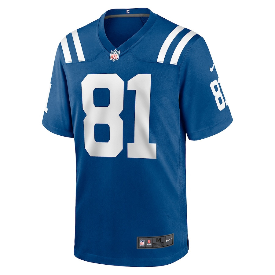 Mo Alie-Cox 81 Indianapolis Colts Game Royal NFL Jersey Men's