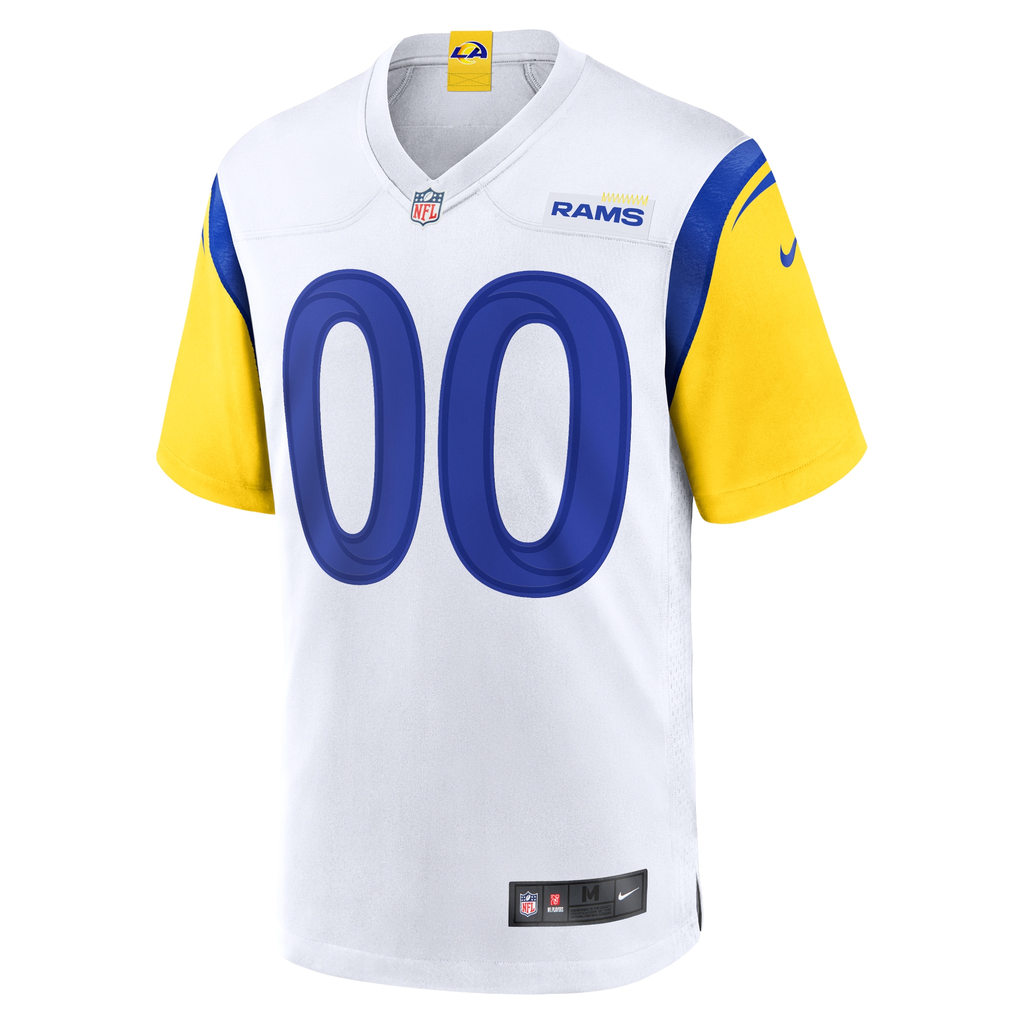 Los Angeles Rams White Alternate Custom NFL Jersey Men's
